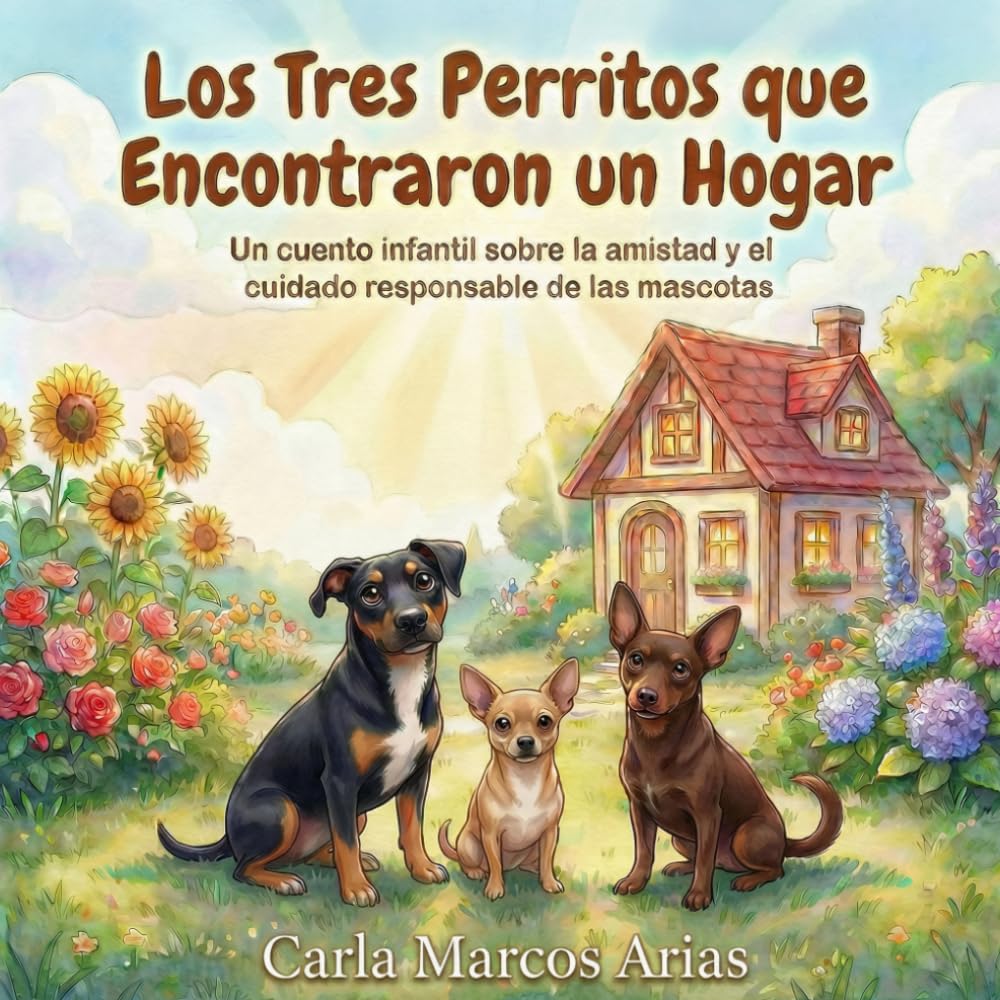 Libro: Los tres perritos que encontraron un hogar: Un cuento infantil sobre la adopción, amor, amistad y cuidado de mascotas (Spanish Edition)