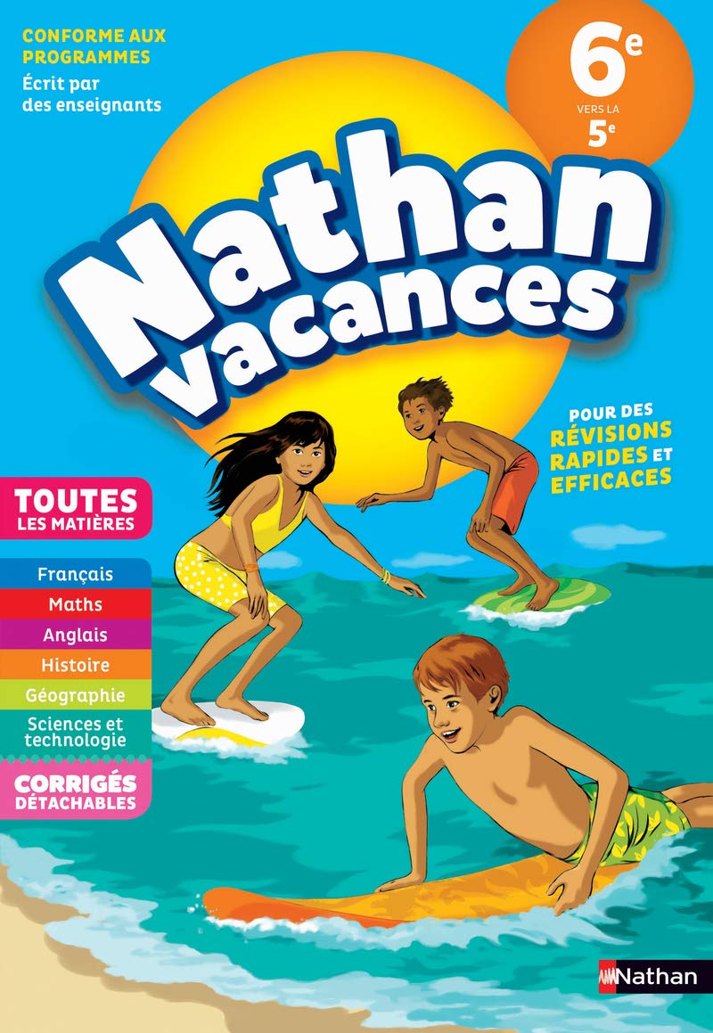 Libro: Nathan Vacances Toutes les matières de la 6e vers la 5e