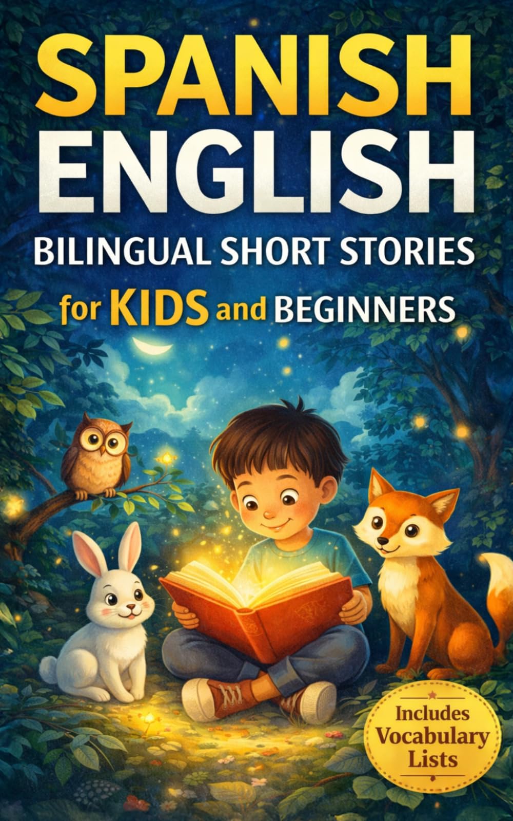 Spanish-English Bilingual Short Stories for Kids and Beginners: Fun and Easy 5-Minute Bedtime Stories to Build Vocabulary and Confidence