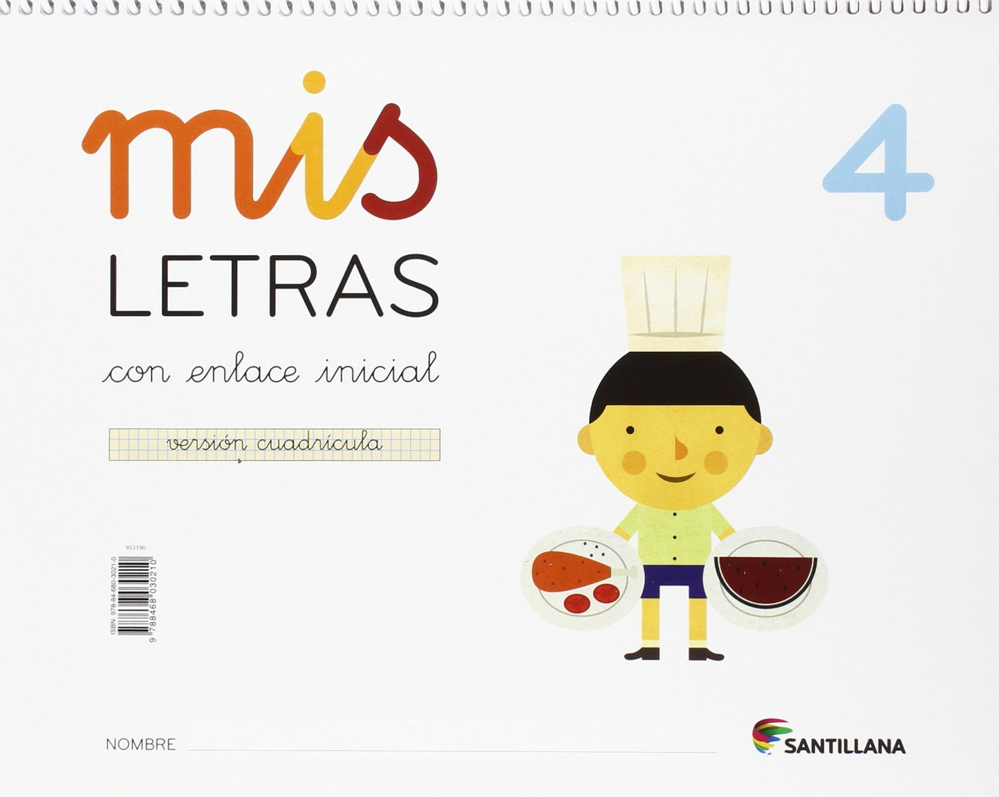 Libro: MIS LETRAS 4 CON ENLACE INICIAL VERSION CUADRICULA