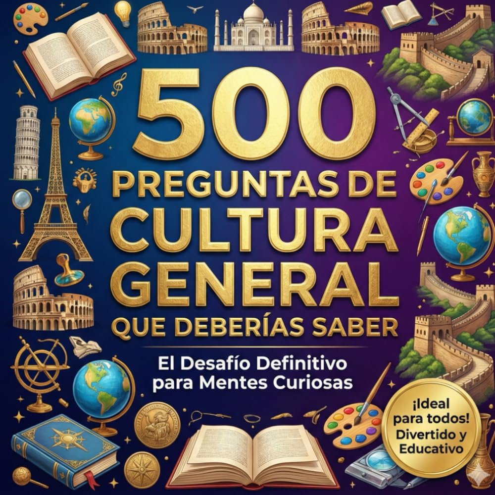 Libro: 500 Preguntas de Cultura General: 500 Preguntas que deberías saber...
