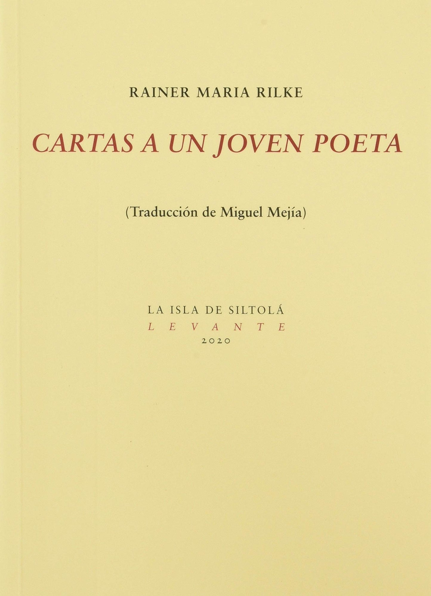 Libro: Cartas A Un Joven Poeta: 38 (Levante)