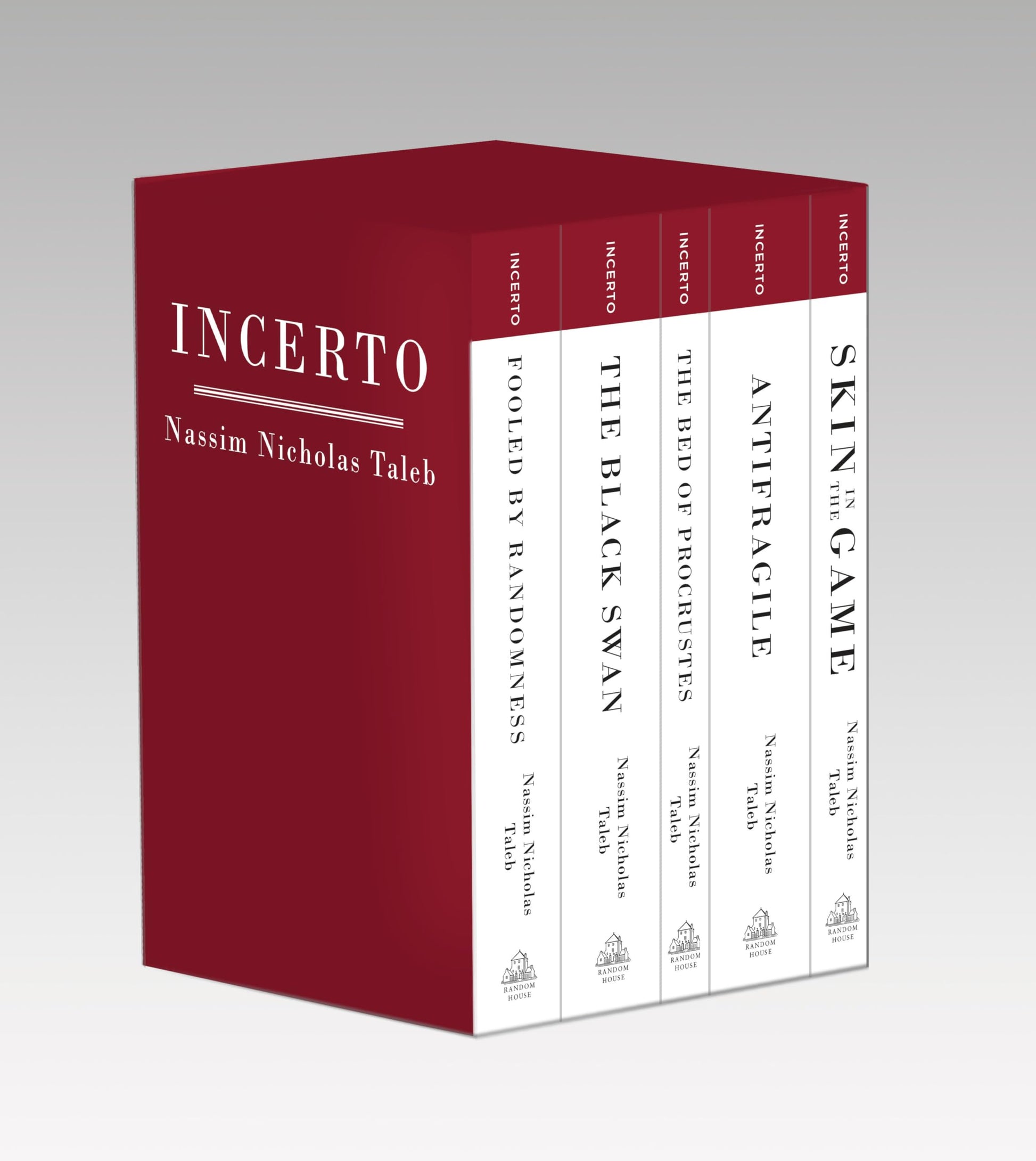 Libro: Incerto: Fooled by Randomness, The Black Swan, The Bed of Procrustes, Antifragile, Skin in the Game