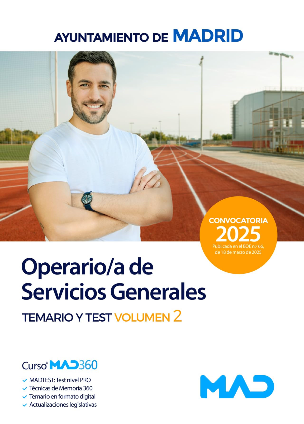 Libro: Operario/a de Servicios Generales del Ayuntamiento de Madrid. Temario volumen 2 y test