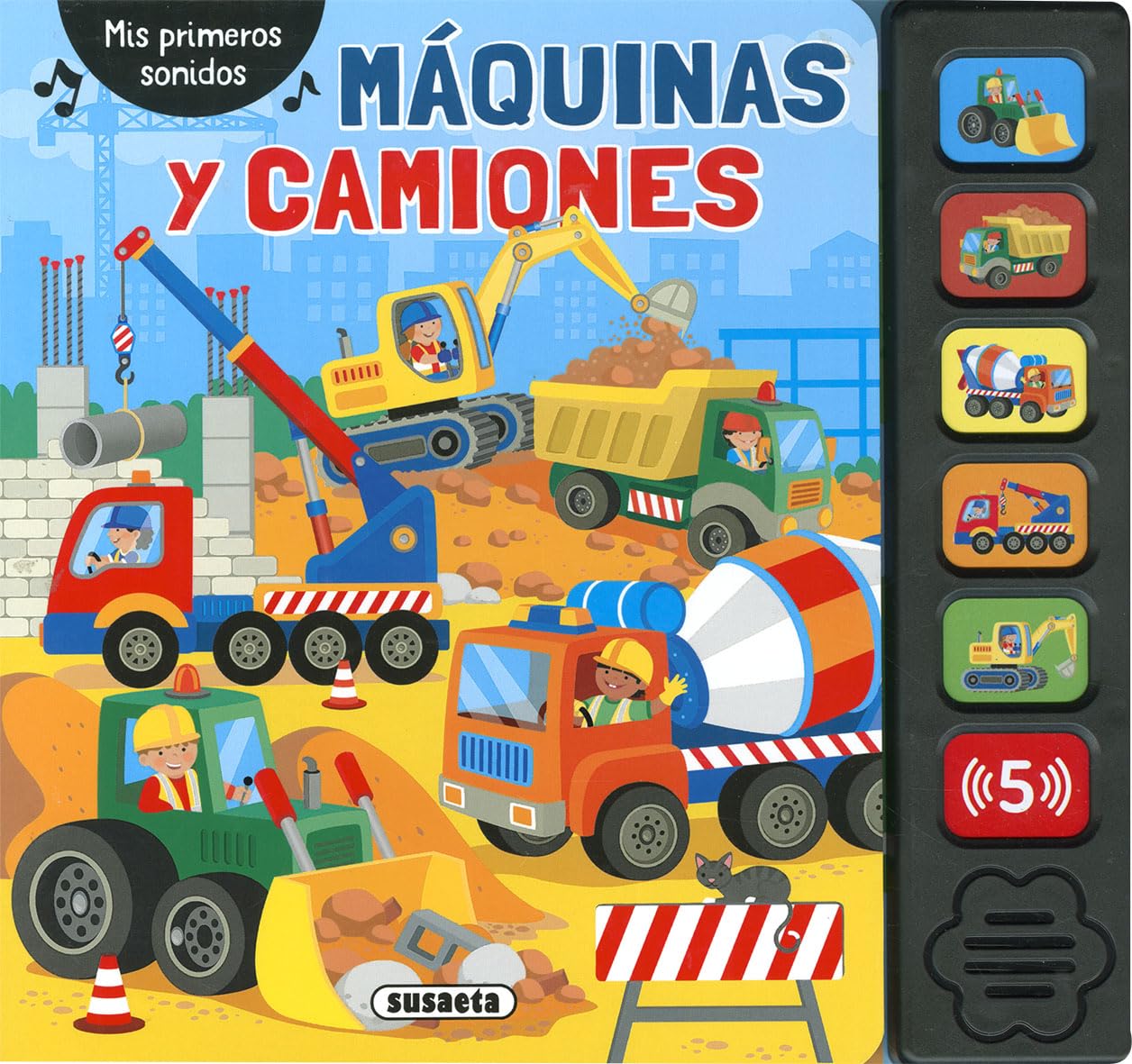 Libro: Susaeta - Máquinas y camiones (Mis primeros sonidos)