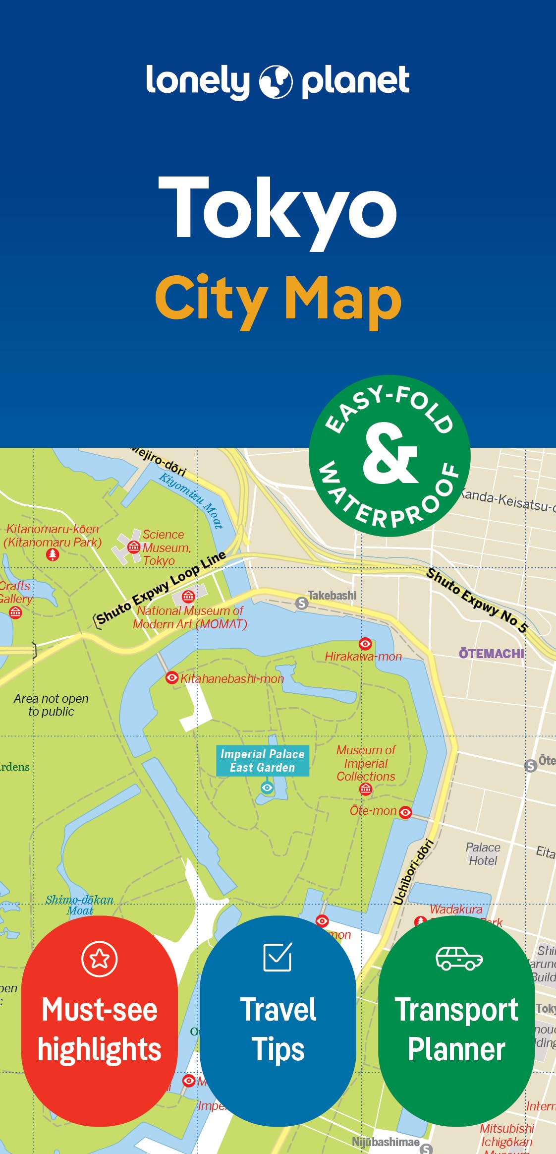 Libro: Lonely Planet Tokyo City Map: Durable, Waterproof, Easy-Fold Planning Map with Attractions & Walking Tours (Compact City Planning Maps)