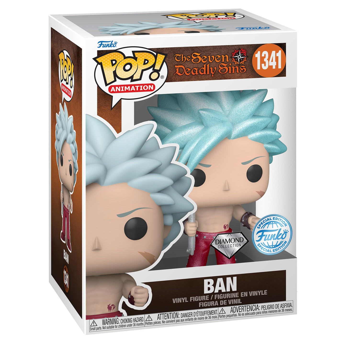 Funko Pop: Pop! Animation: The Seven Deadly Sins: Ban (Diamond) Previews Exclusivo Figura de Vinilo