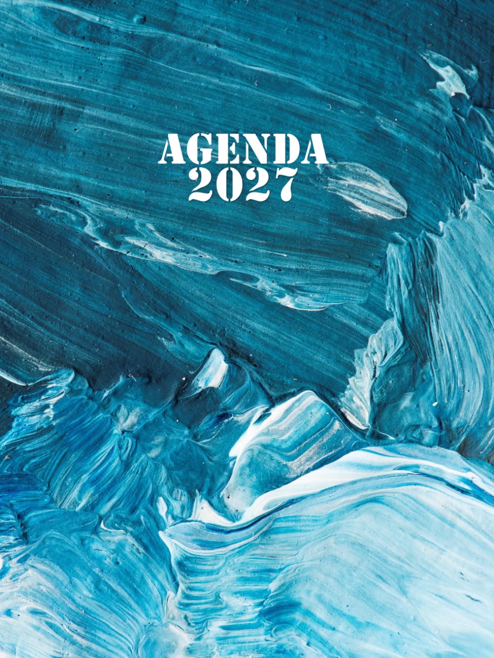 Libro: Agenda 2027 Día por Página A4: Diario y Mensual con Horario, 12 Meses (Enero a Diciembre 2027), Tamaño Grande