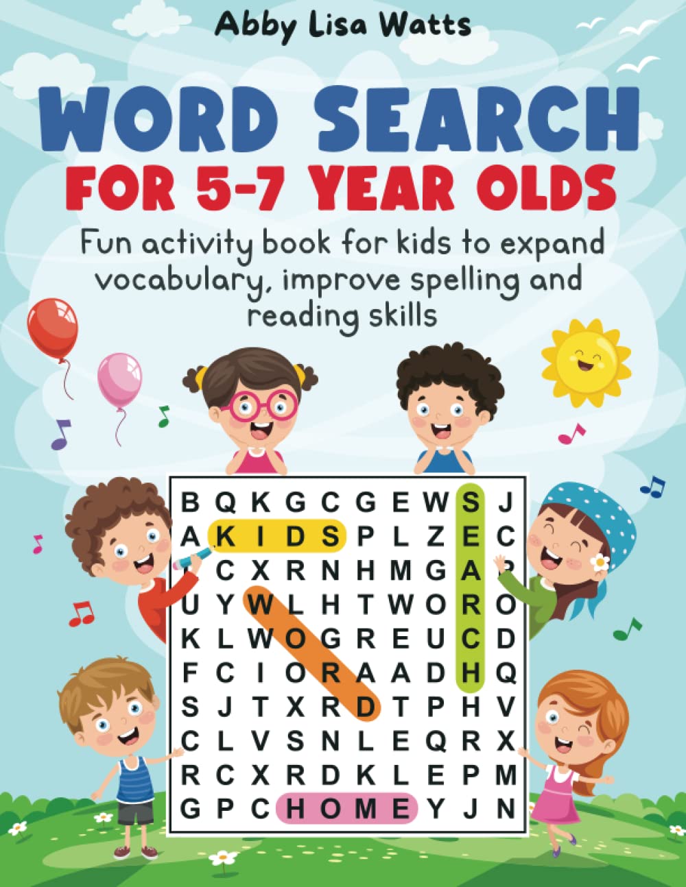 Libro: Word Search for 5-7 Year Olds: Fun Activity Book For Kids to Expand Vocabulary, Improve Spelling and Reading Skills