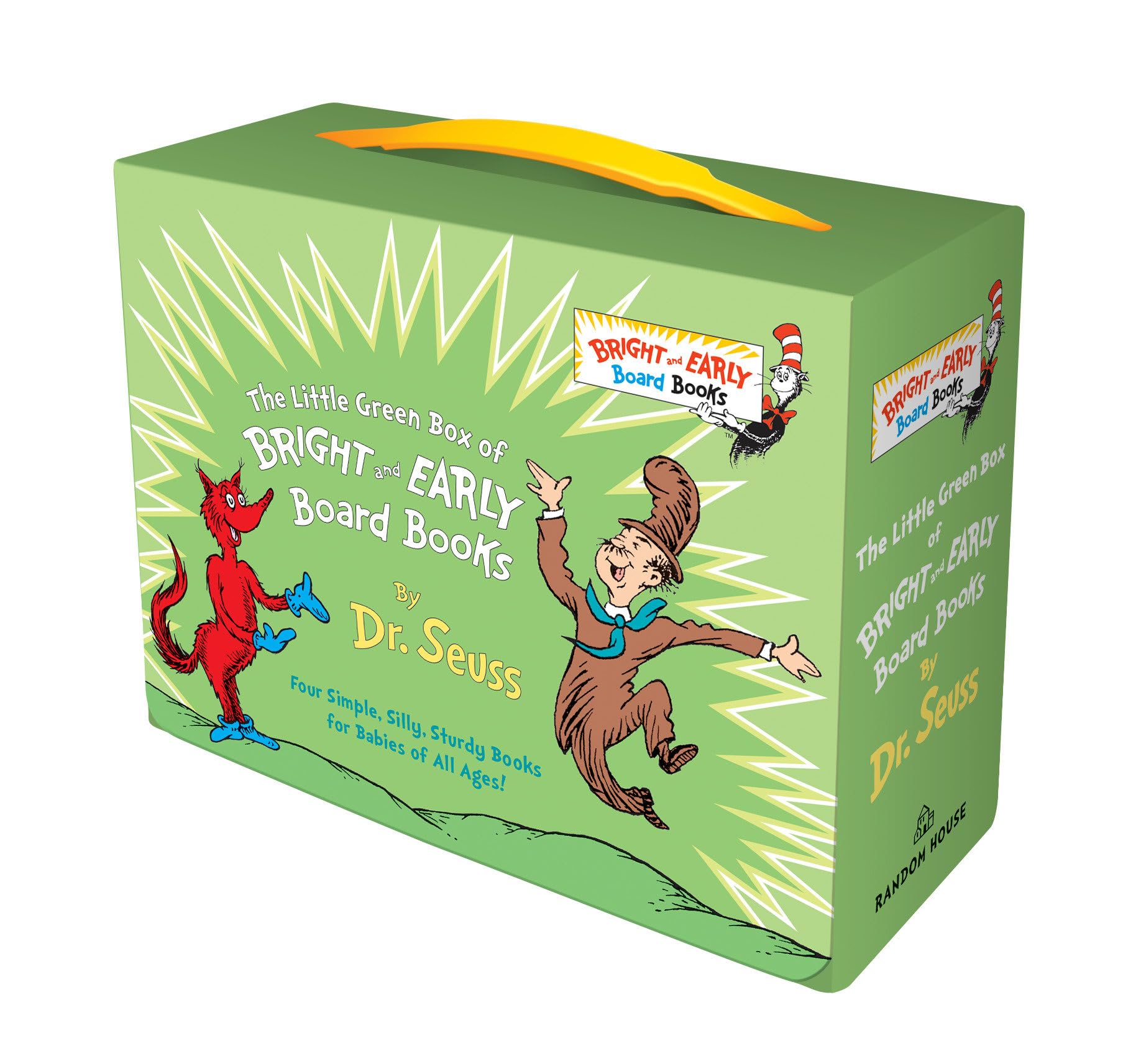 Libro: Little Green Boxed Set of Bright and Early Board Books: Fox in Socks; Mr. Brown Can Moo! Can You?; There's a Wocket in My Pocket!; Dr. Seuss's ABC