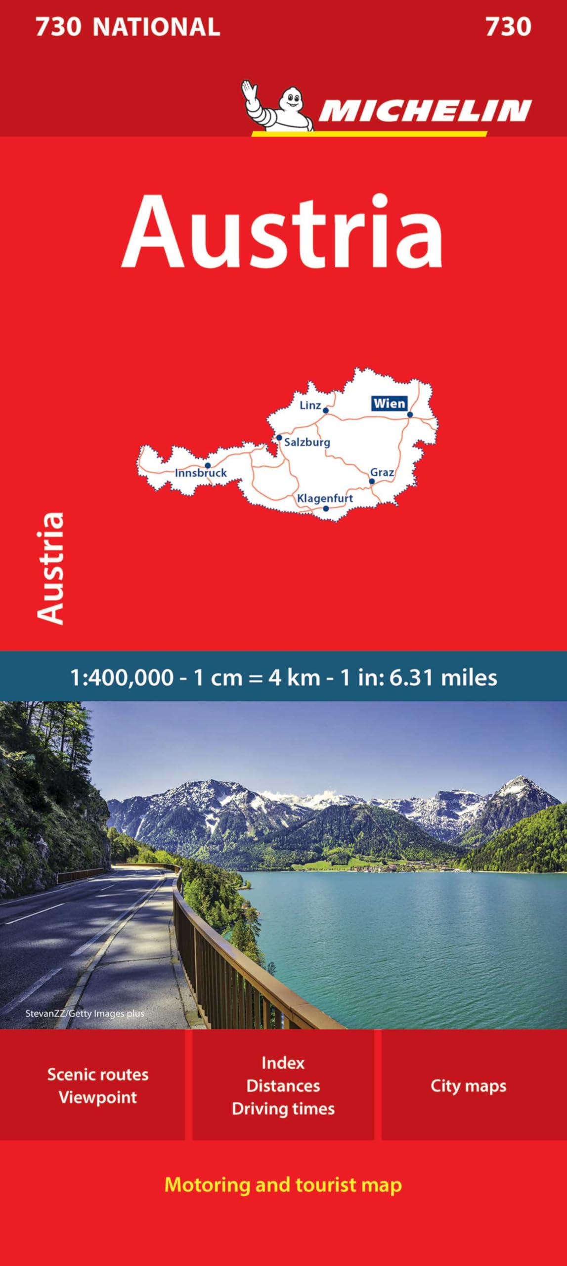 Libro: Michelin Austria Road and Tourist Map (Michelin Map) [Idioma Inglés]