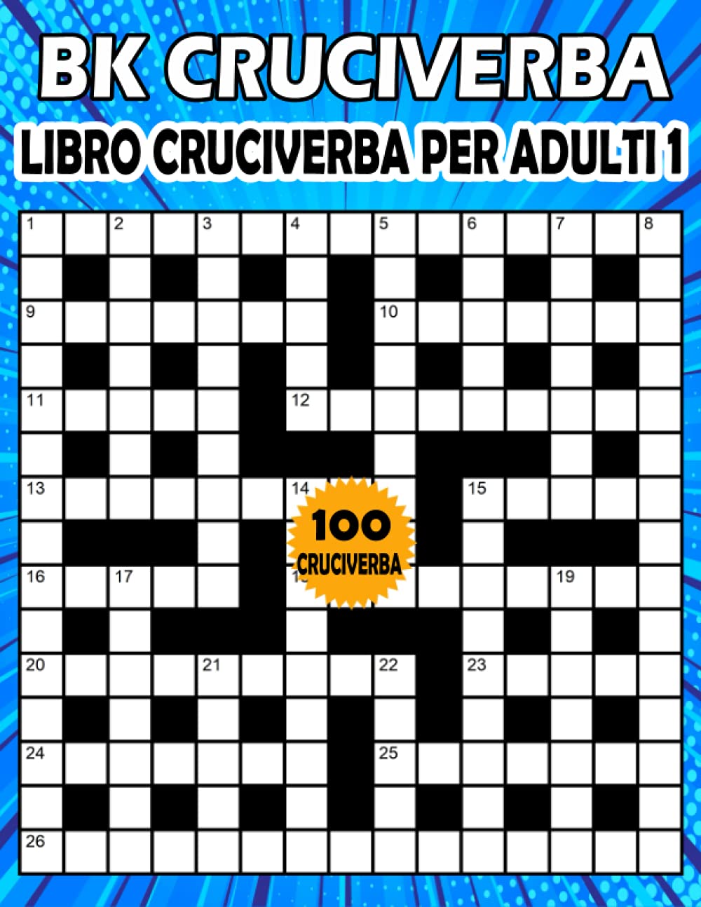 Libro: BK Cruciverba adulti: Libro cruciverba per adulti 1 - enigmistica per adulti con soluzioni