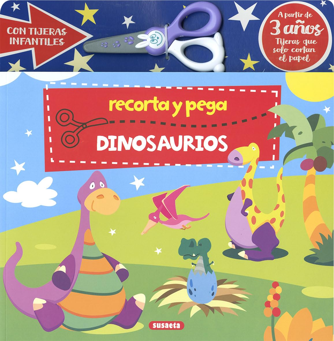 Libro: Recorta y pega dinosaurios