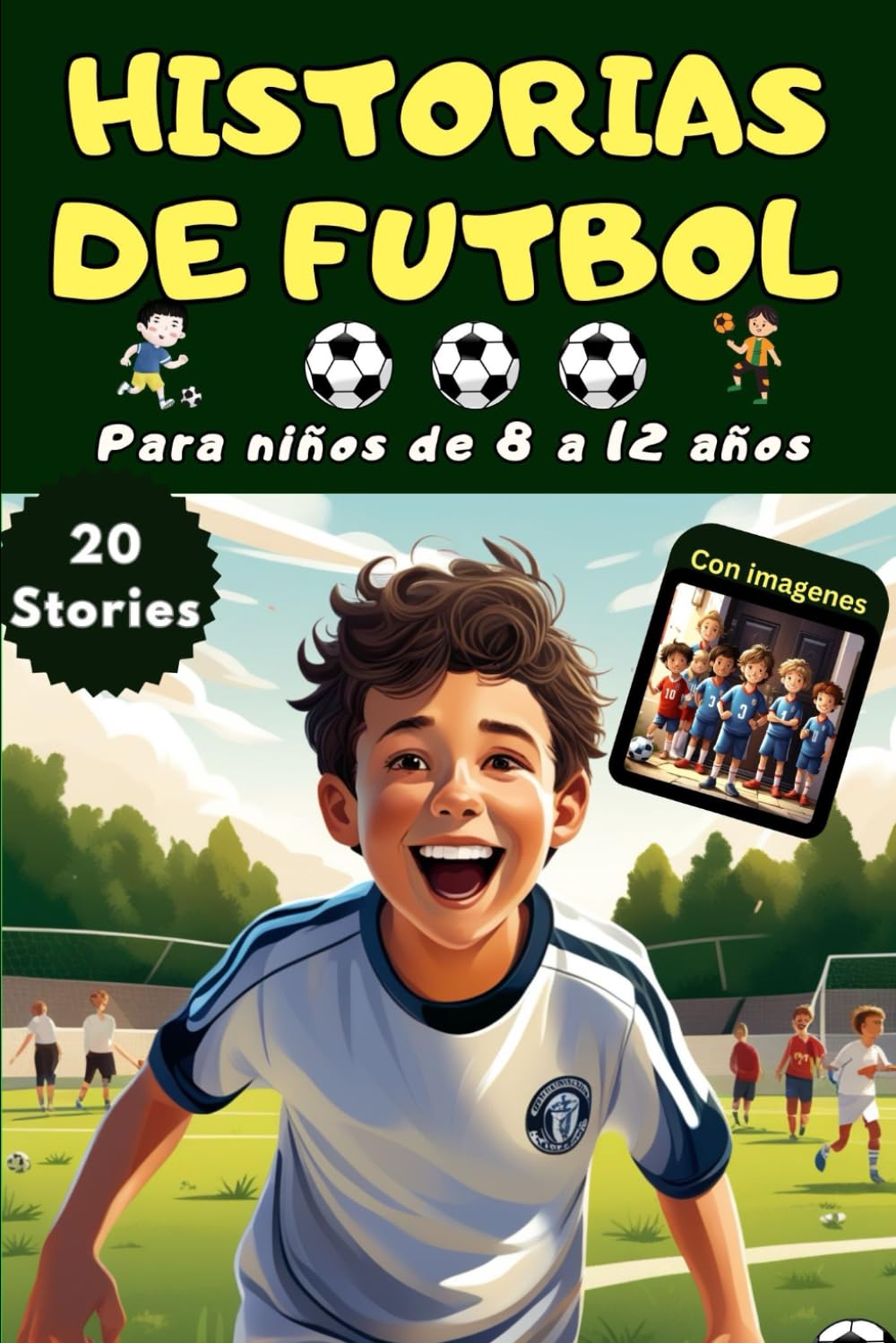 Libro: Cuentos de futbol para niños de 8-12 años - el libro de futbol para los niños curiosos - con 20 historias de futbol mas increibles y las mejores ... para 8, 9, 10, 11, 12 años (Spanish Edition)
