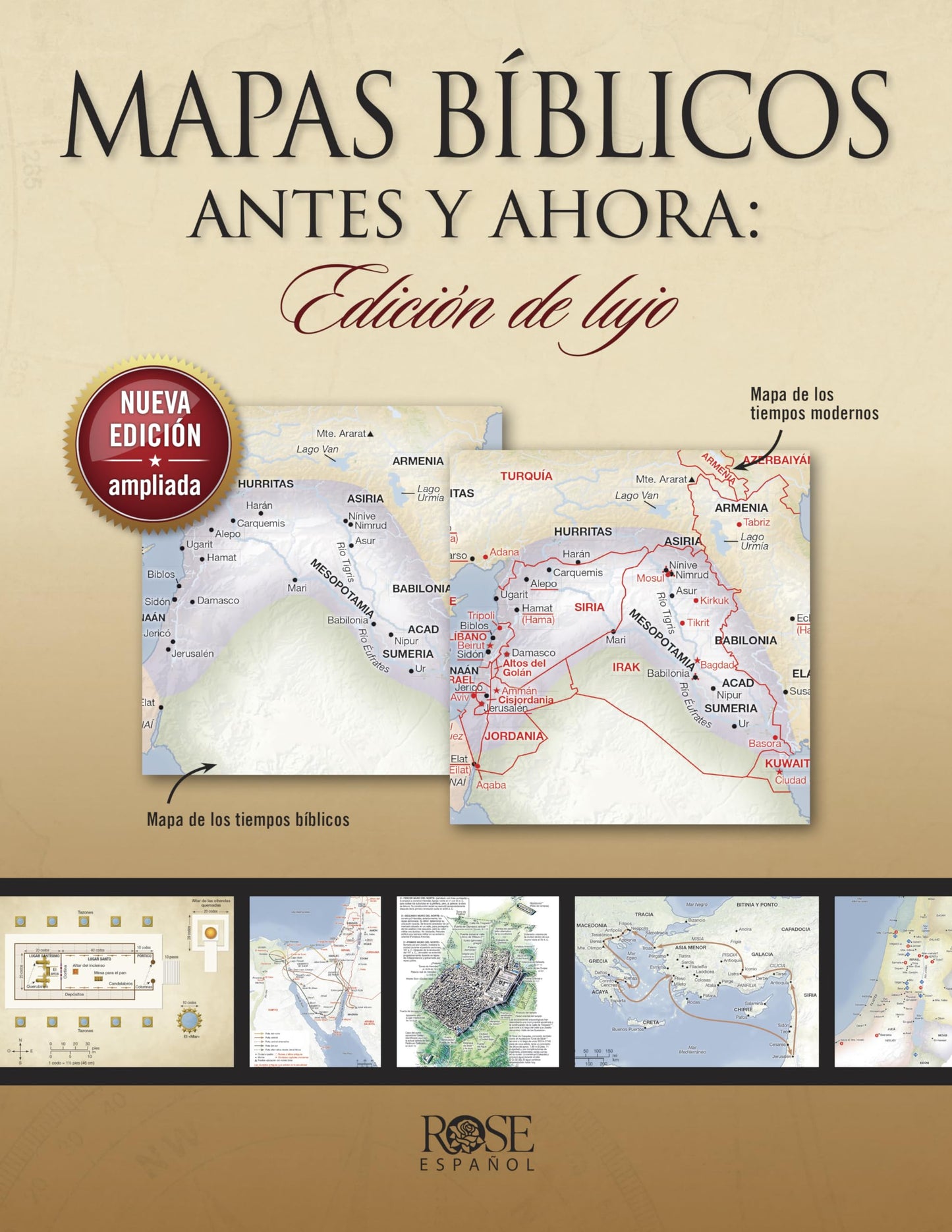 Libro: Mapas bíblicos antes y ahora: Edición de lujo: Edición nueva y ampliada (Spanish Edition)
