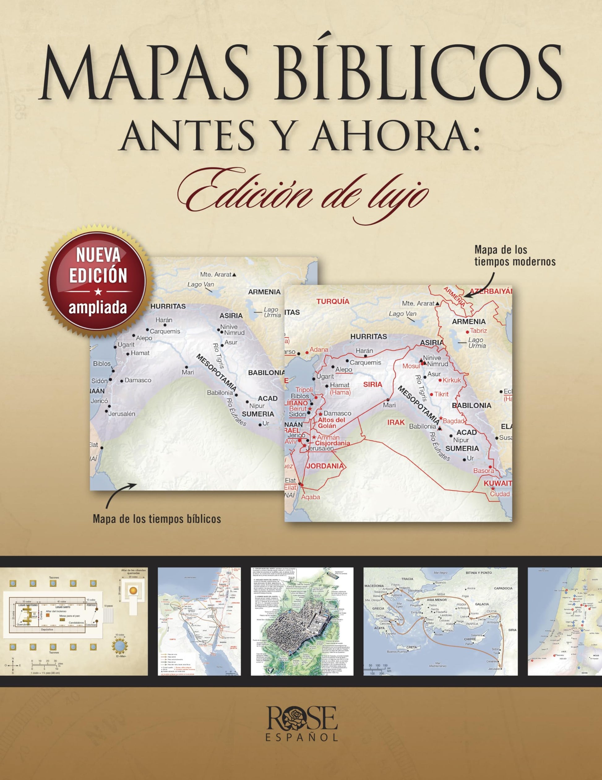 Libro: Mapas bíblicos antes y ahora: Edición de lujo: Edición nueva y ampliada (Spanish Edition)