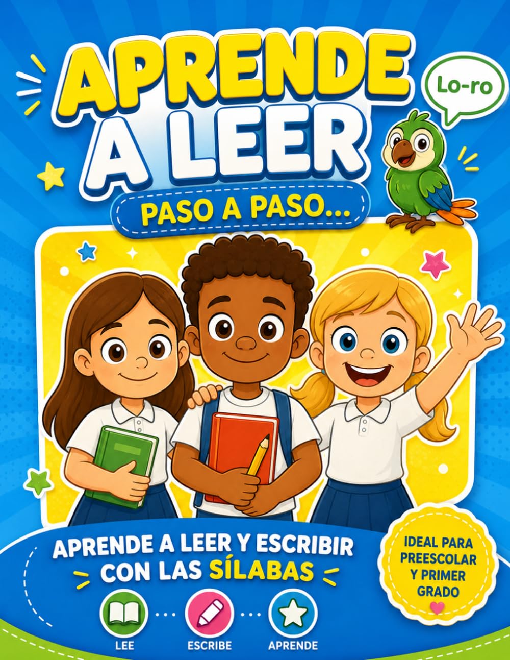 Libro: Aprende a Leer Paso a Paso: Aprende a leer y escribir con las sílabas | Ideal para preescolar y primer grado | Vocales, Consonantes, Sílabas Trabadas, ... para niños en español) (Spanish Edition)