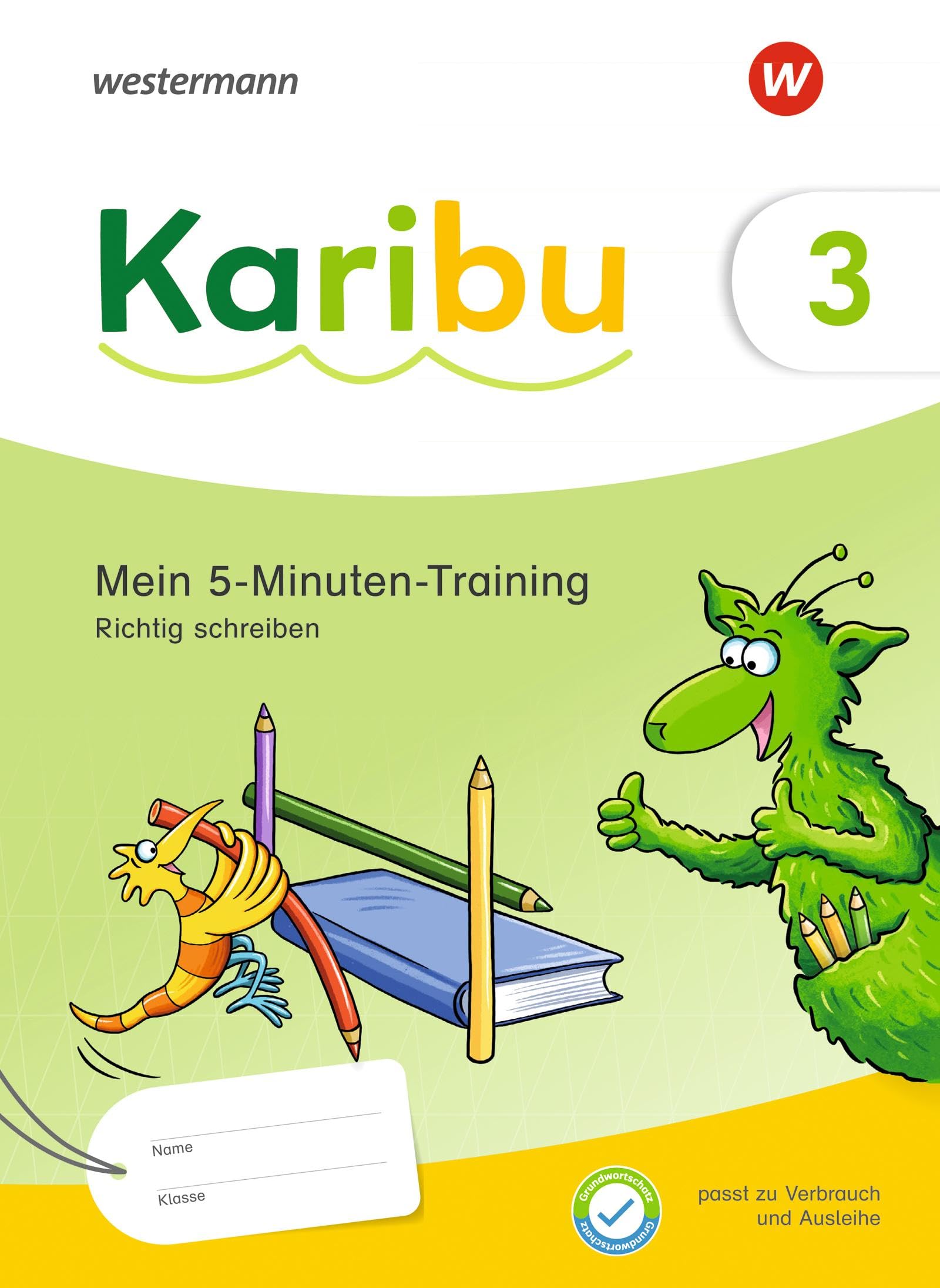 Libro: Karibu 3. Mein 5-Minuten-Training: Richtig schreiben: Ausgabe 2024