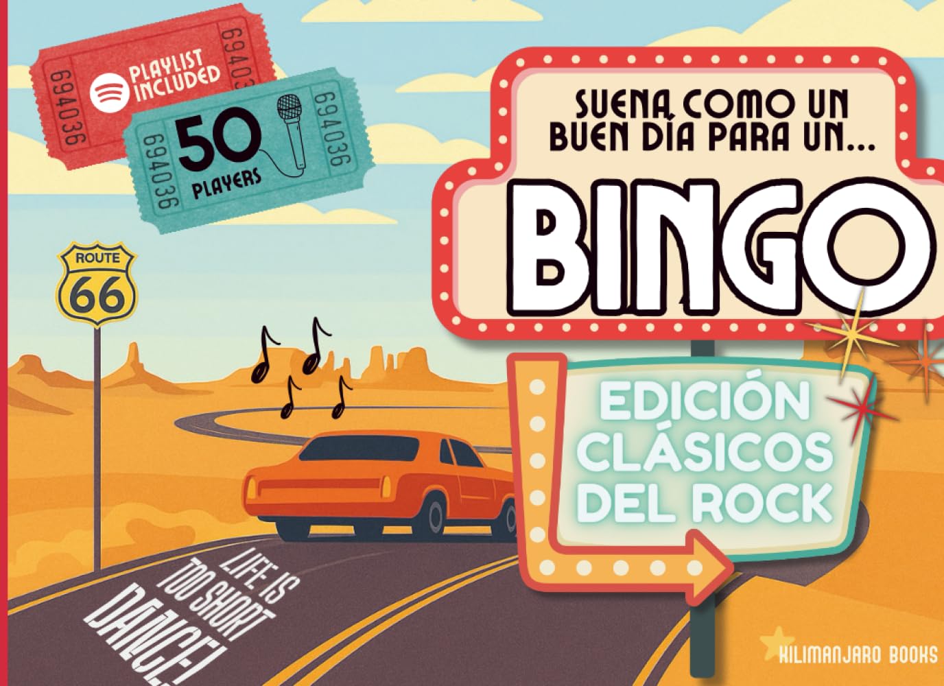 ¡BINGO MUSICAL! EDICIÓN: CLÁSICOS DEL ROCK: Juego salvaje para fiestas y reuniones. 50 cartones únicos con himnos del rock. ¡AC/DC, NIRVANA, ROLLING ... N’ ROSES, QUEEN, BON JOVI, RED HOT Y MÁS!
