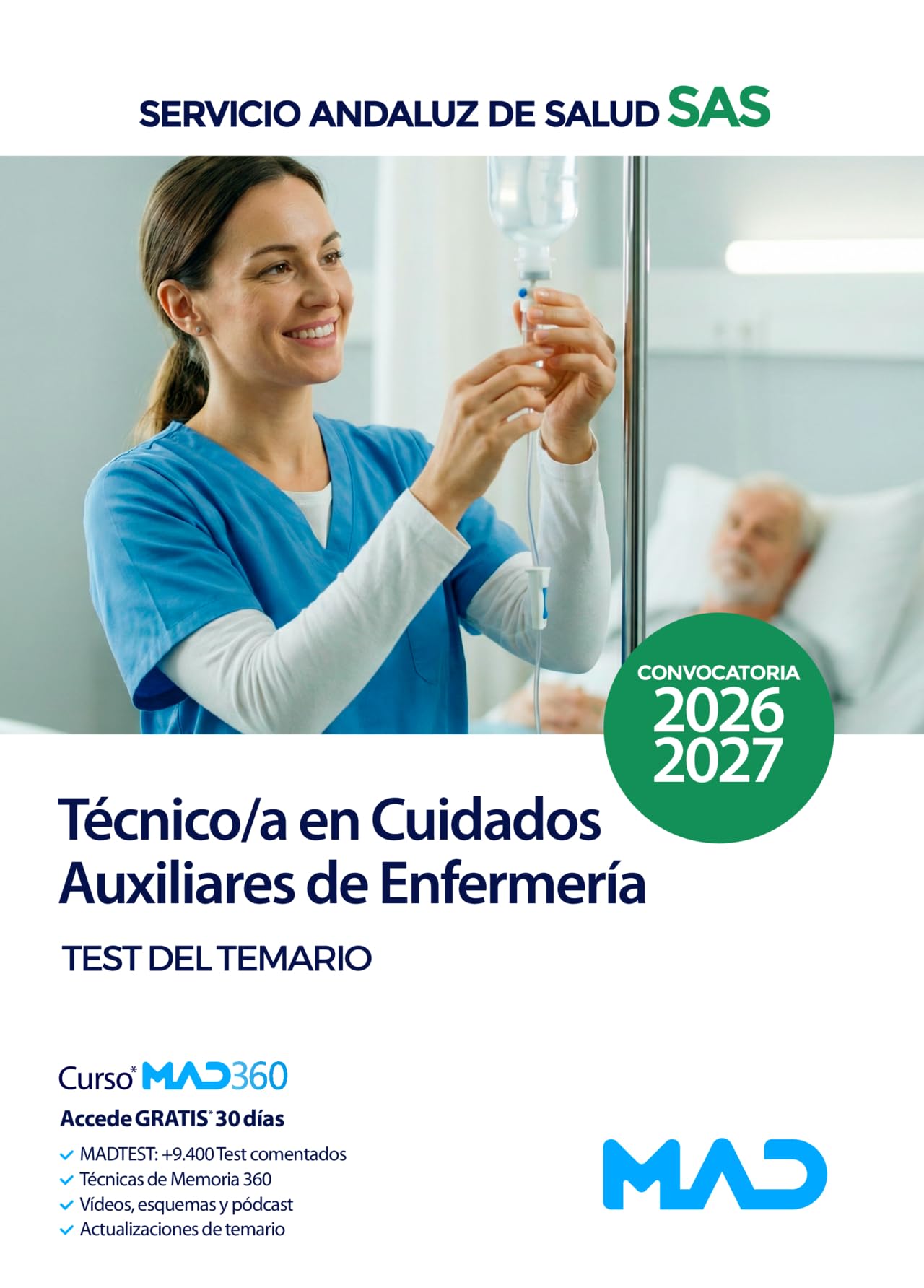 Técnico/a en Cuidados Auxiliares de Enfermería del Servicio Andaluz de Salud. Test del temario