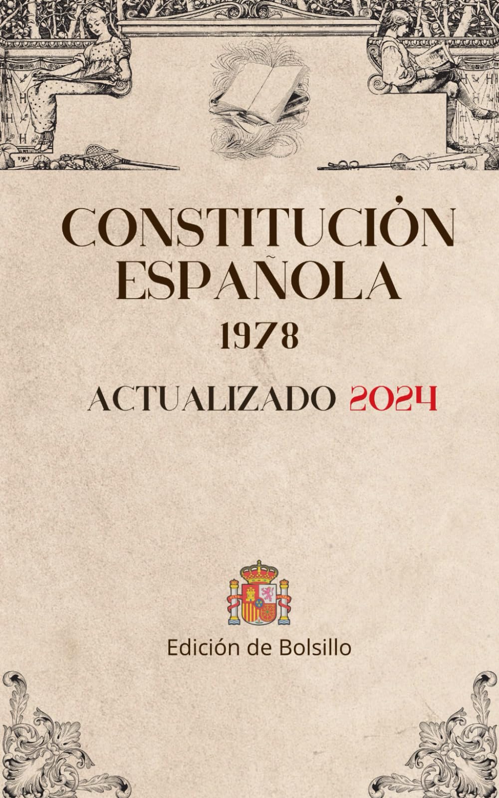 Libro: CONSTITUCIÓN ESPAÑOLA de bolsillo: Actualizada 2024 (Spanish Edition)