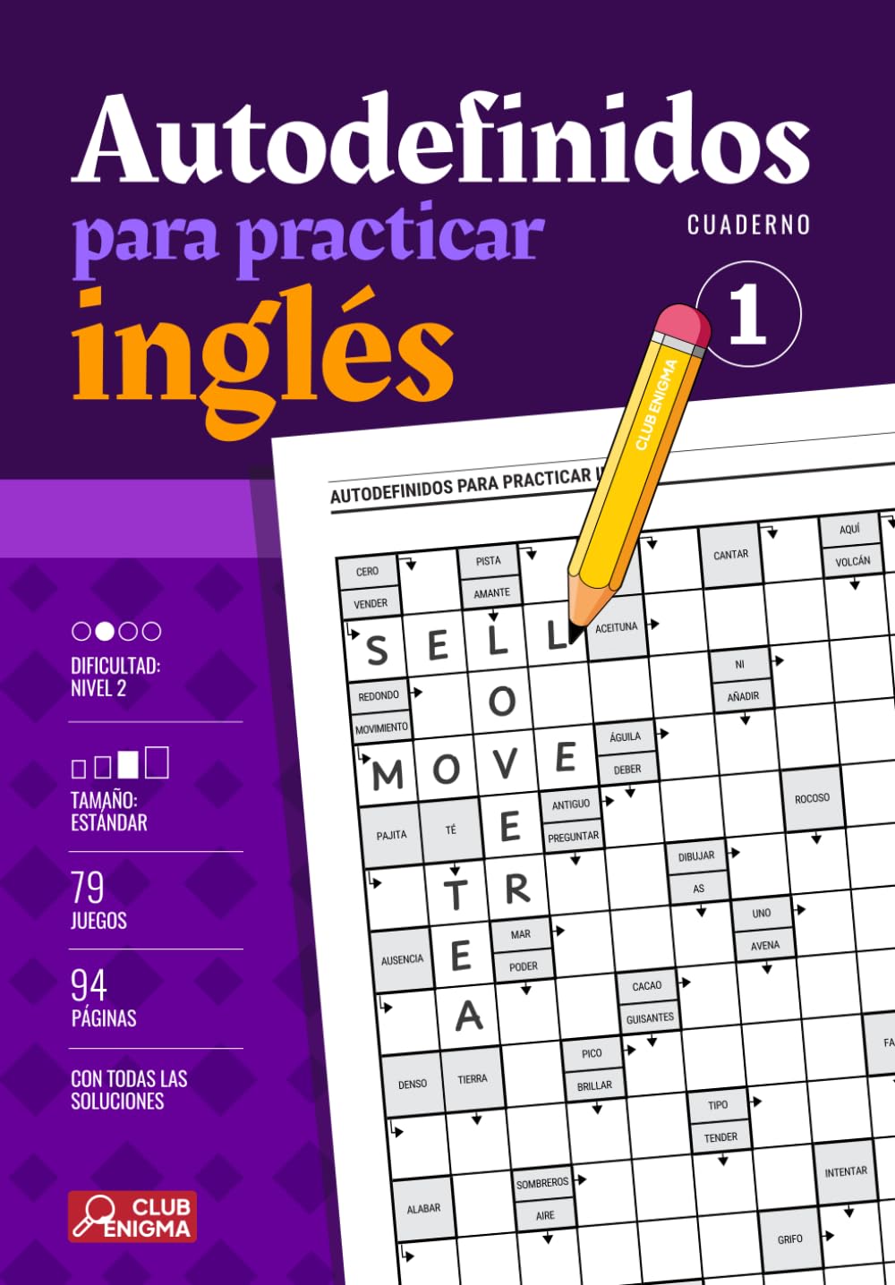 Libro: Autodefinidos para practicar inglés - Cuaderno 1