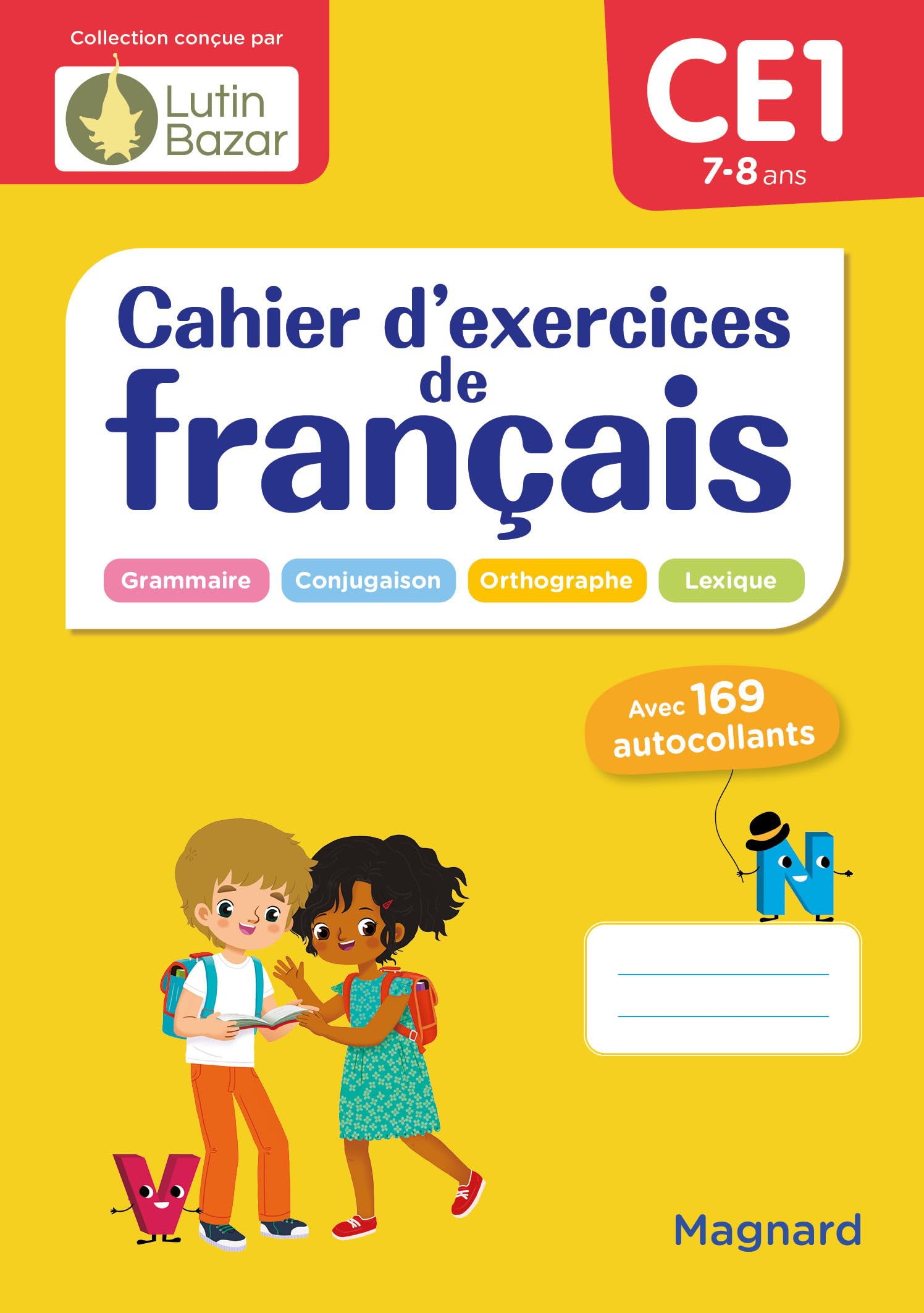 Libro: Cahier d'exercices de français CE1: Une collection conçue par Lutin Bazar