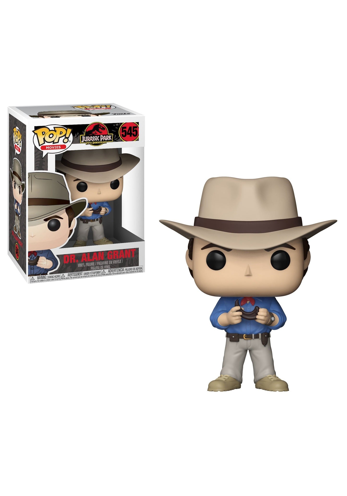 Funko Pop! Películas: Jurassic Park - Dr. Alan Grant Collectible Figura