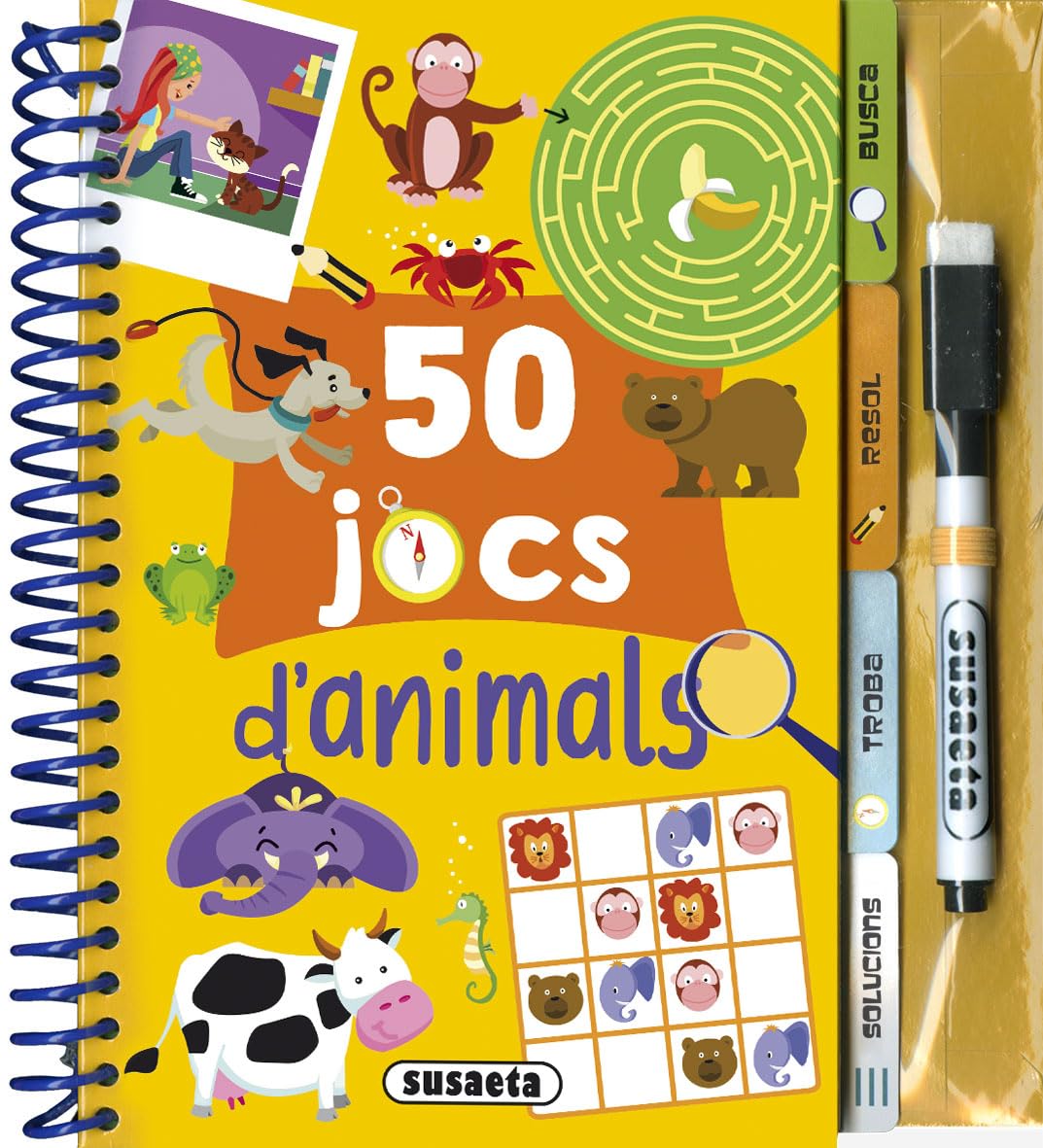 Libro: Susaeta - 50 Jocs d animals