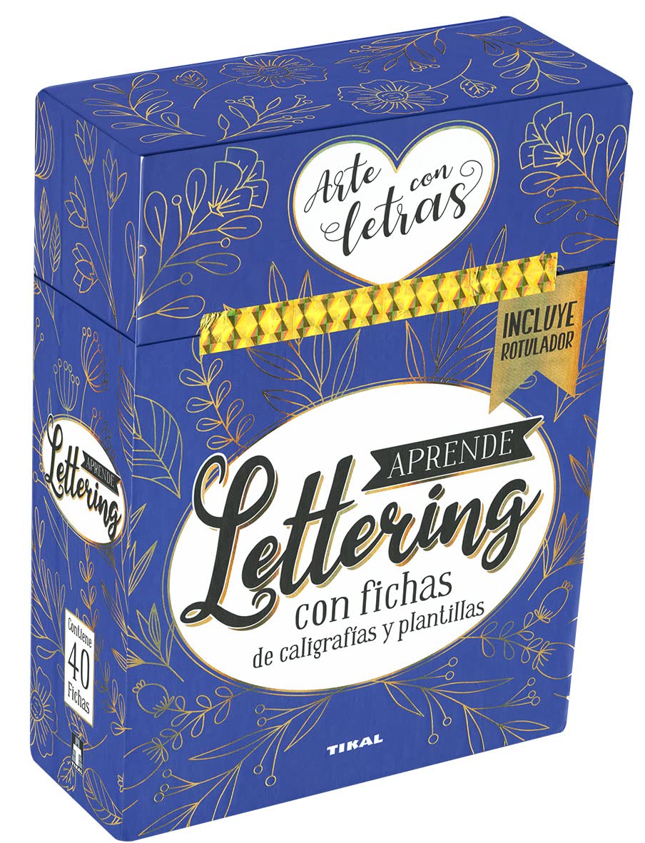 Aprende lettering. Con fichas de caligrafías y plantillas (Barajas)