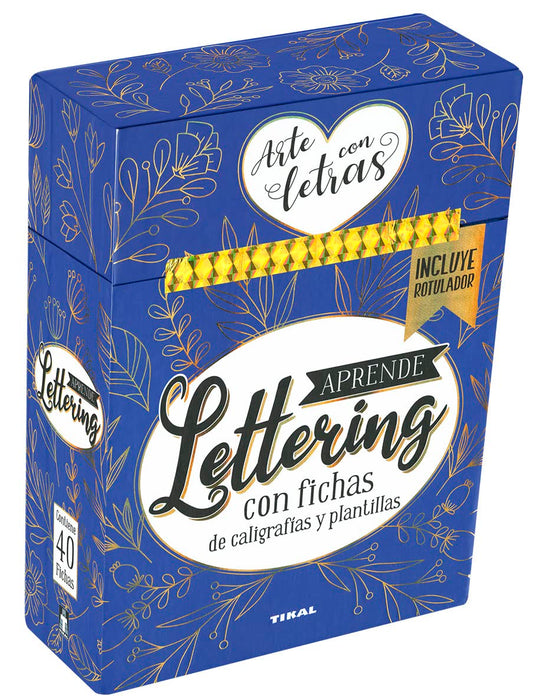 Aprende lettering. Con fichas de caligrafías y plantillas (Barajas)