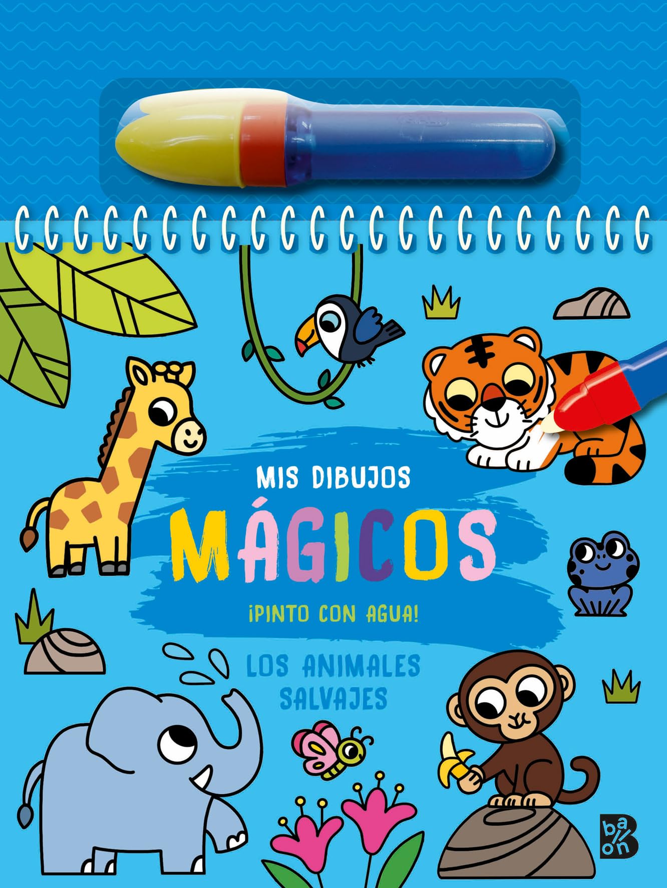 Libro: PINTO CON AGUA-LOS ANIMALES SALVAJES (MIS DIBUJOS MÁGICOS-PINTO CON AGUA)