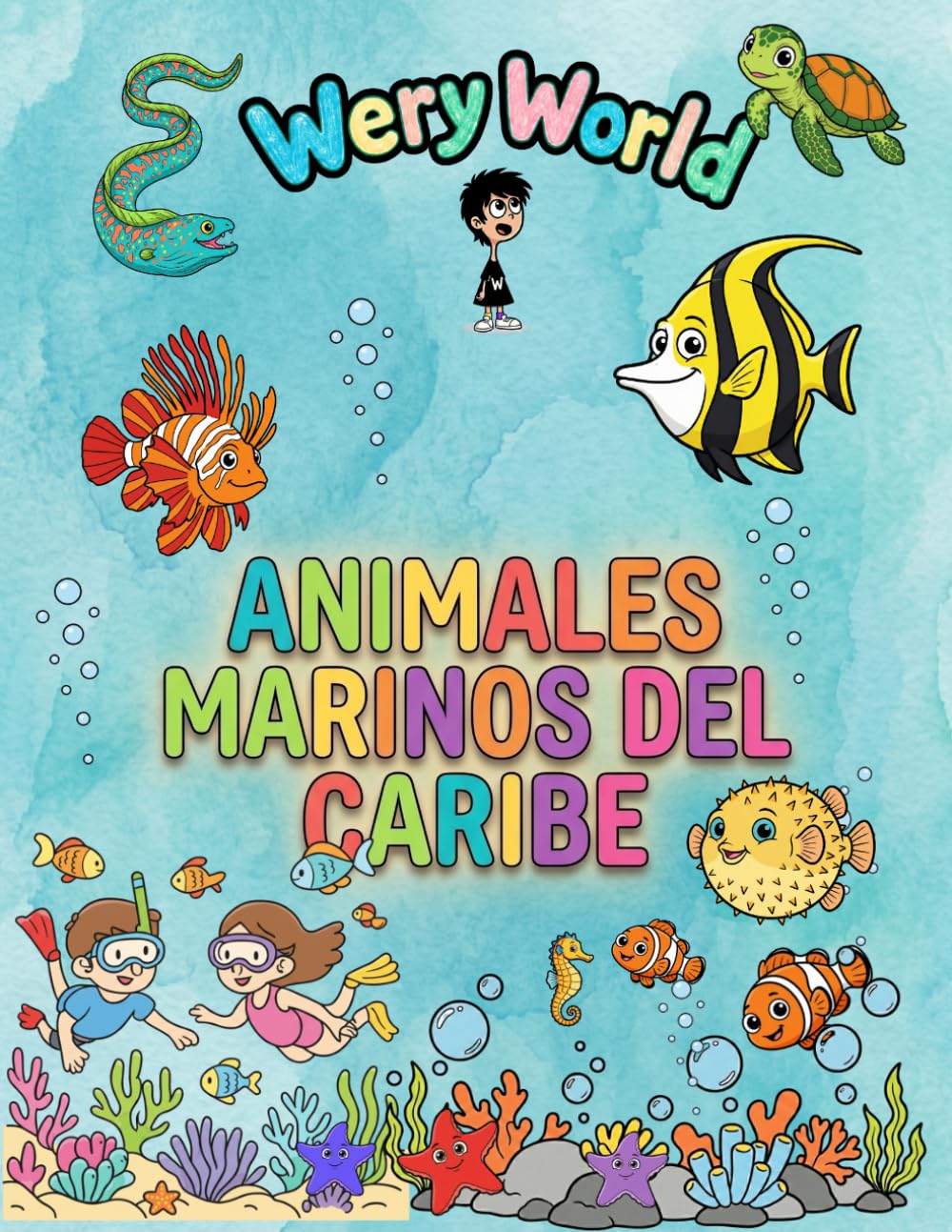 Libro: Animales Marinos del Caribe: Libro de colorear para niños de 3 a 8 años: hermosos dibujos de manatíes, rayas y peces tropicales para pintar en el ... Primera Expedición: Animales para Colorear)