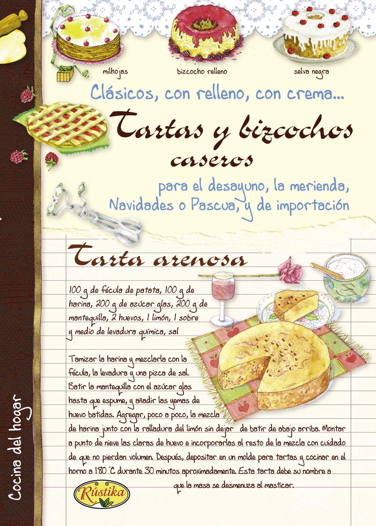 Libro: Tartas y bizcochos caseros