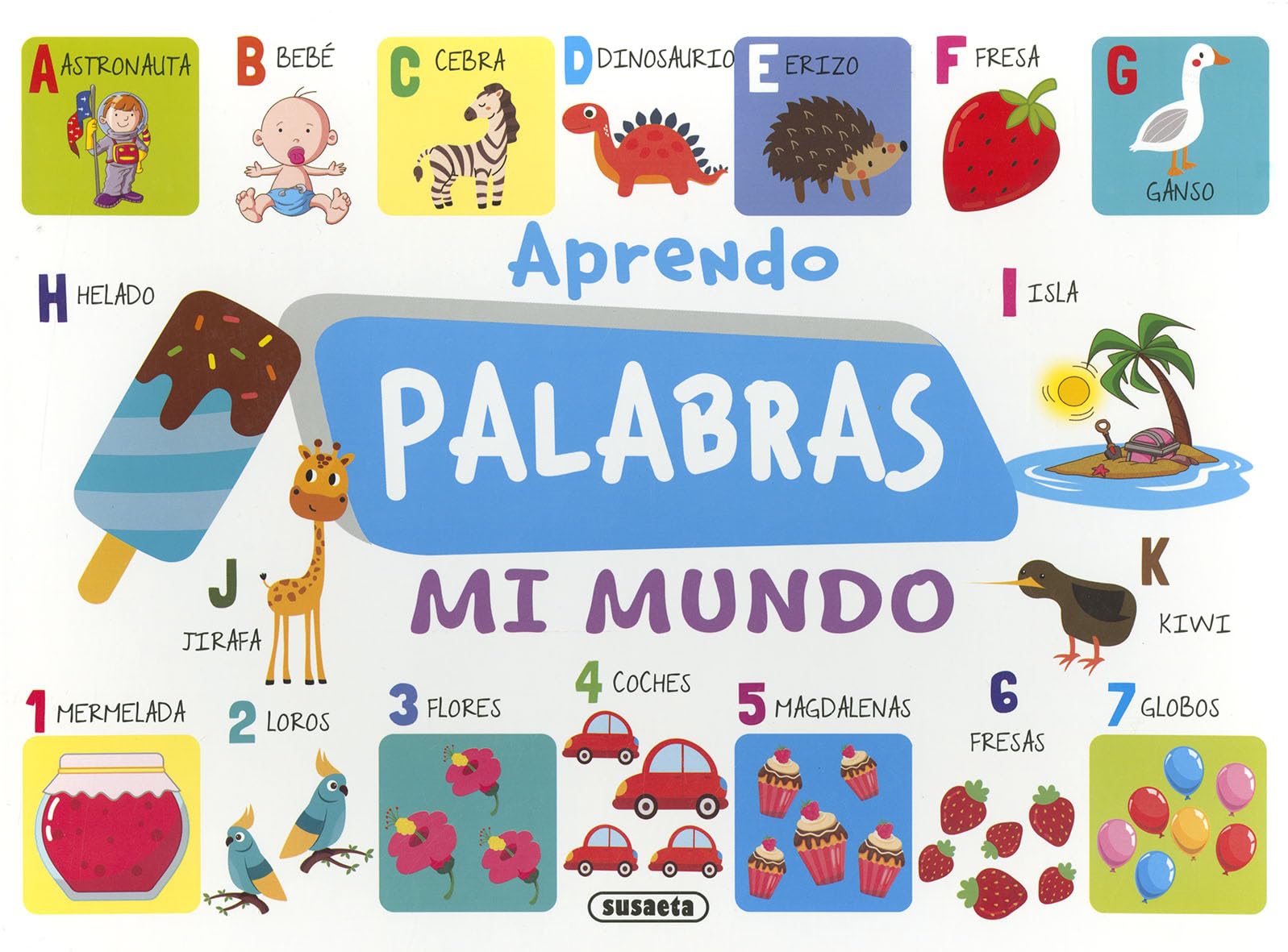 Libro: Susaeta - Aprendo palabras. Mi mundo