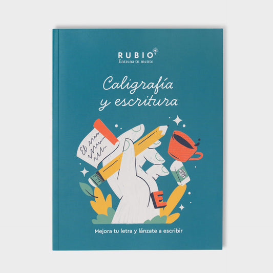 Caligrafía y Escritura para adultos. Vol 1 | RUBIO | Redescubre el arte de escribir a mano | Mejora tu letra y lánzate a escribir.