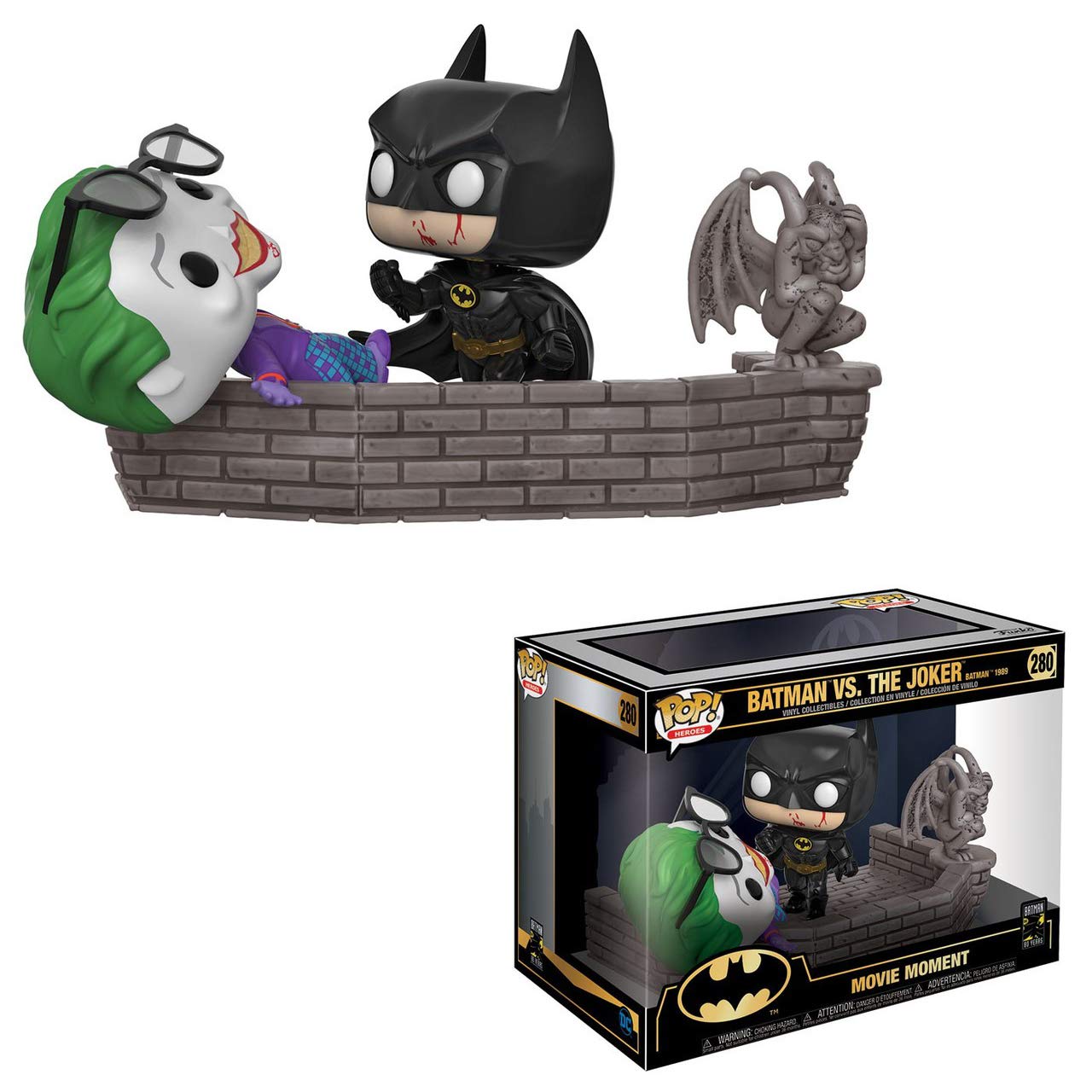 Funko Pop! Películas Moment: Batman 80th - Batman & Joker (1989), Multicolor