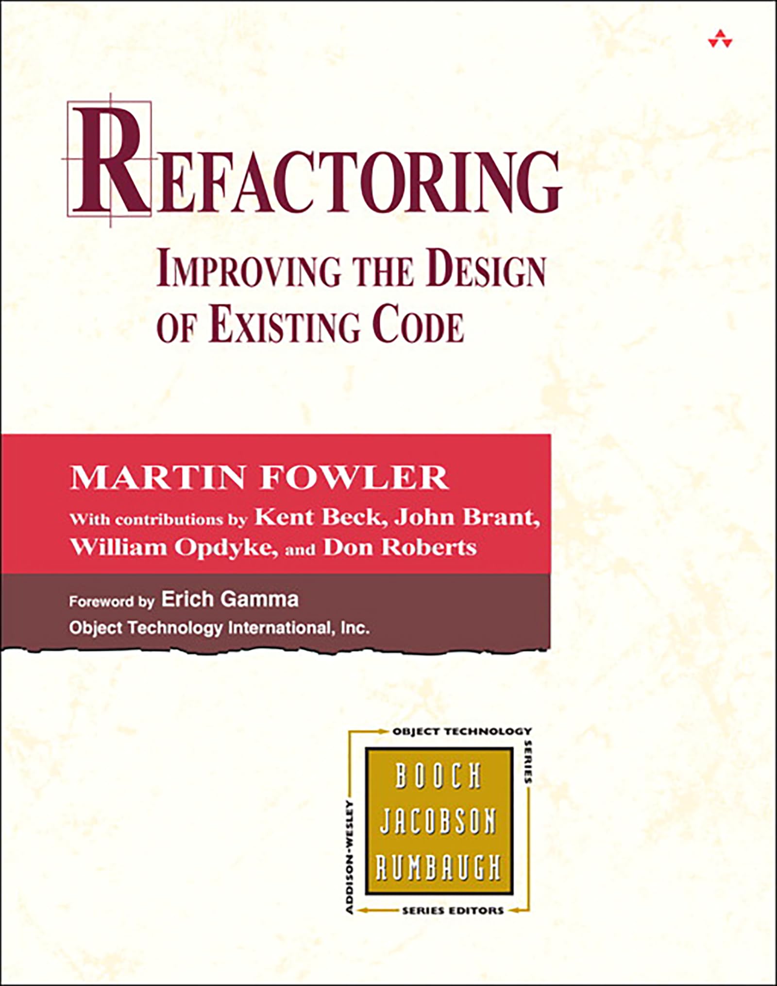 Libro: Refactoring: Improving the Design of Existing Code (Addison-wesley Object Technology Series)