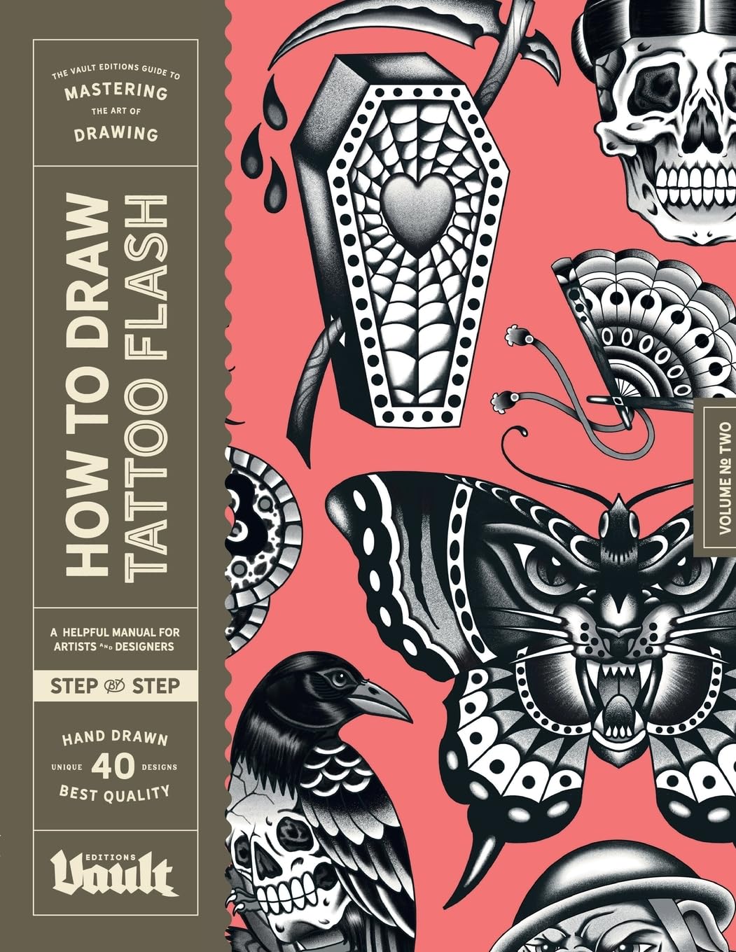Libro: How to Draw Tattoo Flash: A Step-By-Step Guide to Drawing Traditional Tattoo Flash Designs for Beginner and Experienced Artists (How to Draw series by Vault Editions)