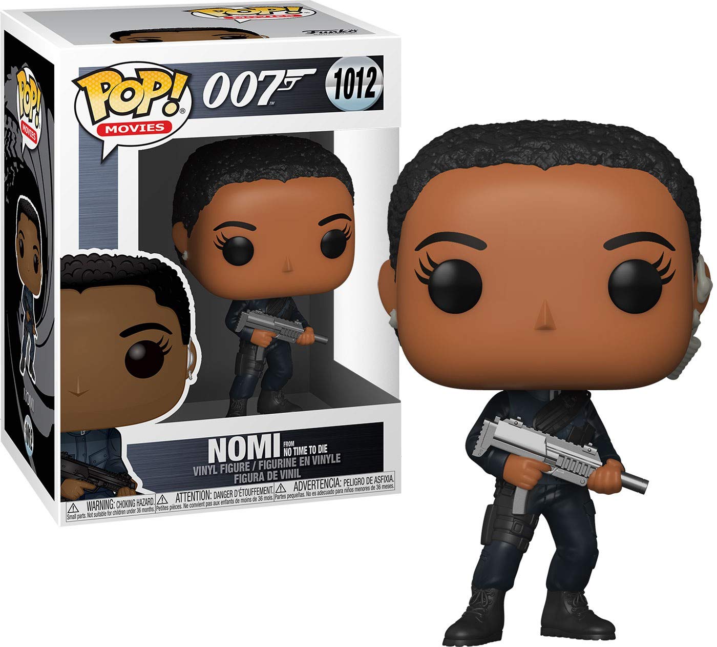 Funko Pop! Películas: James Bond - Nomi, Multicolor, 3.75 Pulgadas