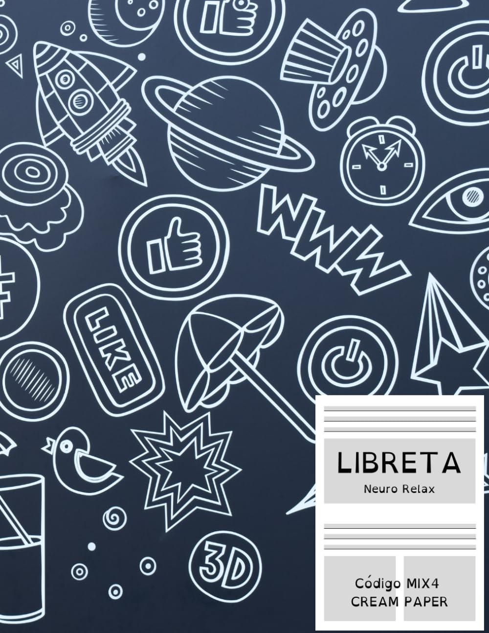 Libro: Libreta Neuro Relax: Tamaño folio. Recomendada para Dislexia, TDAH, disgrafía y estrés visual. Código Littera-dys: MIX4 cream paper
