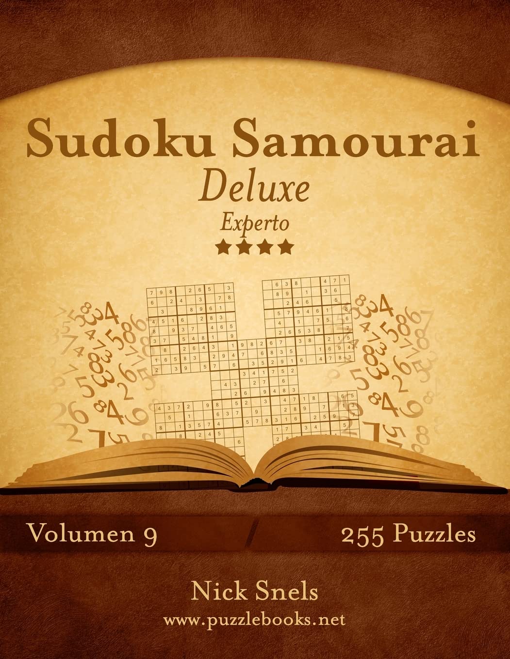 Libro: Sudoku Samurai Deluxe - Experto - Volumen 9 - 255 Puzzles (Spanish Edition)