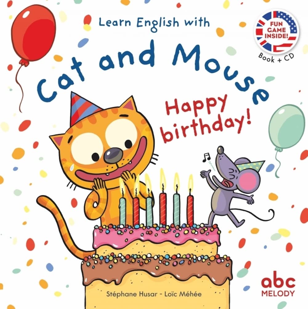 Libro: LEARN ENGLISH WITH CAT AND MOUSE - HAPPY BIRTHDAY (Livres CD)