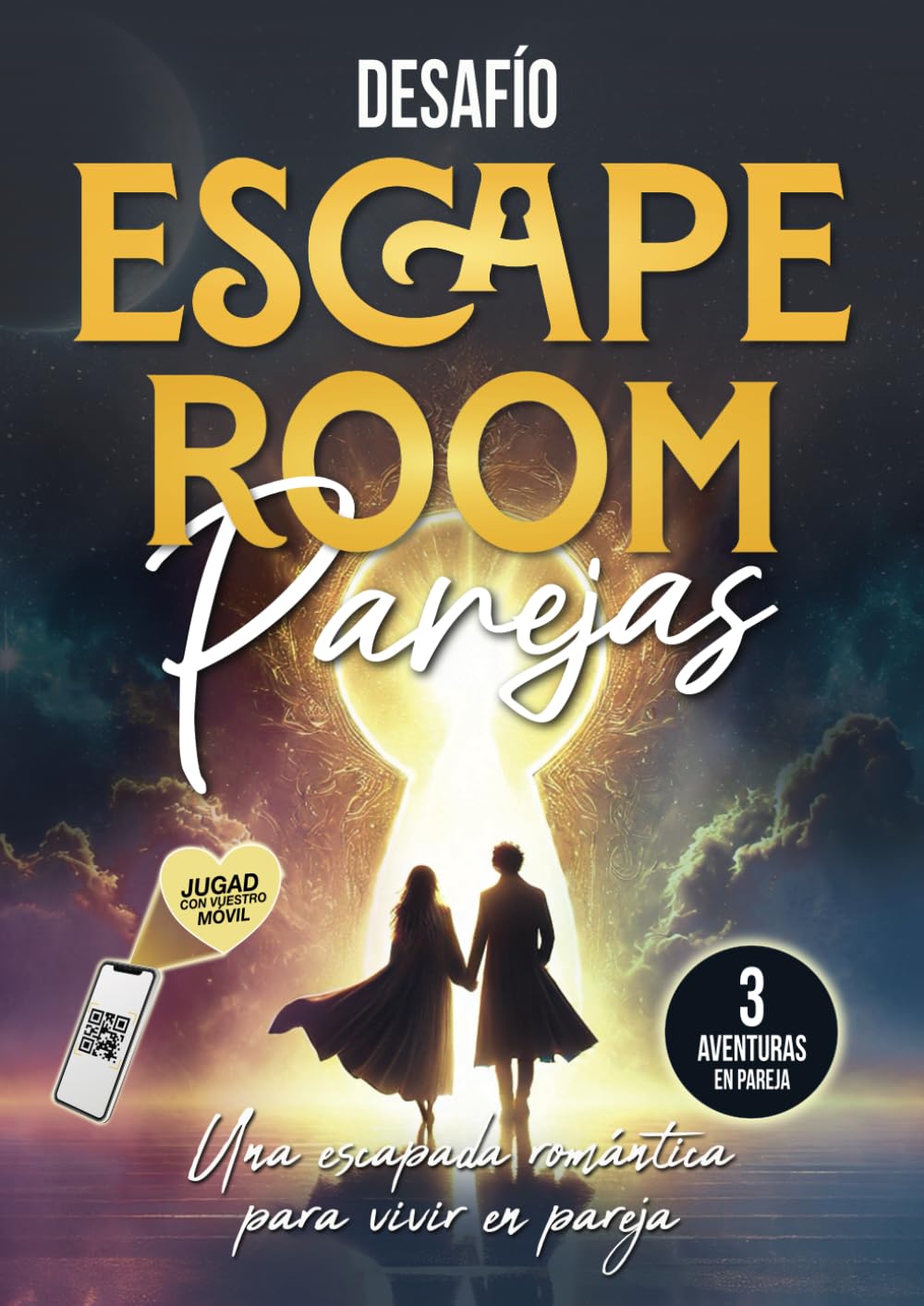 Libro: Desafío Escape Room Parejas: Una escapada romántica para dos, 3 aventuras colaborativas para resolver con tu smartphone (Libro puzzle para adultos)