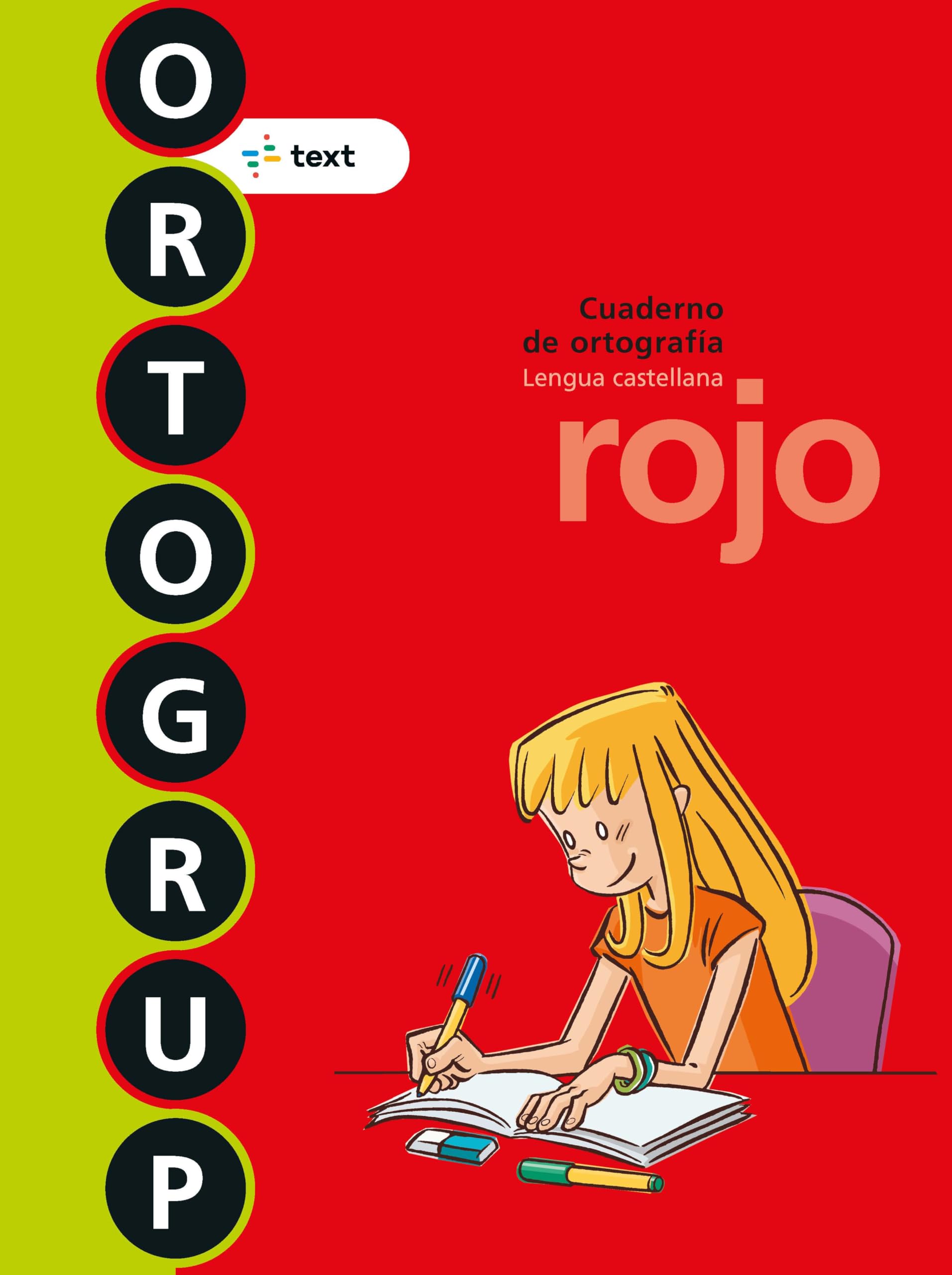 Libro: Ortogrup 5. Rojo: Cuaderno de ortografia. Lengua castellana