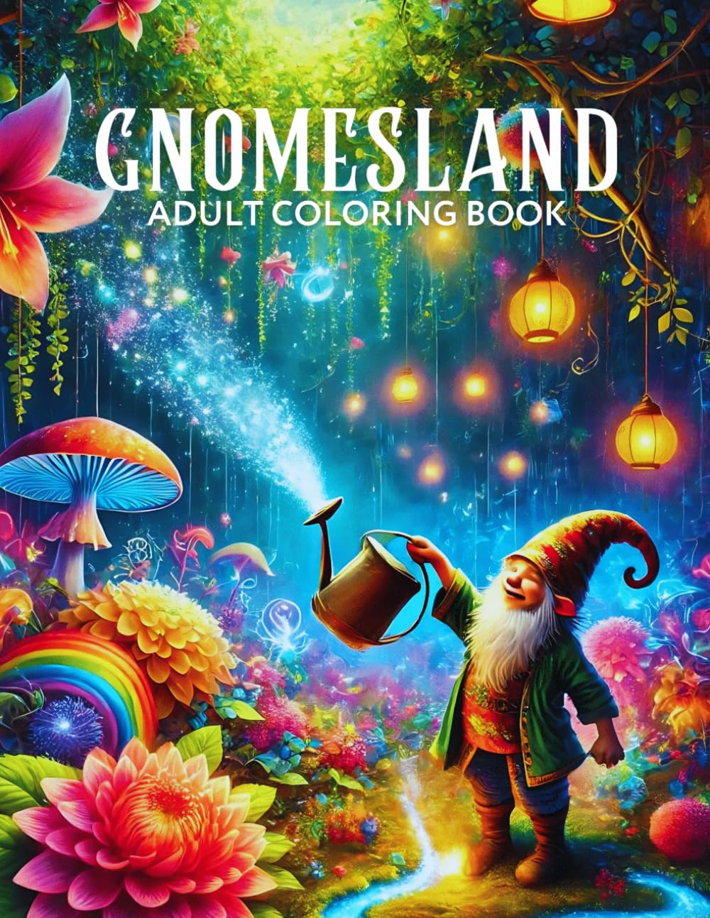 Libro: Gnomesland Adult Coloring Book: Enchanting Designs of Fantasy Gnomes, Their Magical Houses, and Friends for Mindfulness and Relaxation