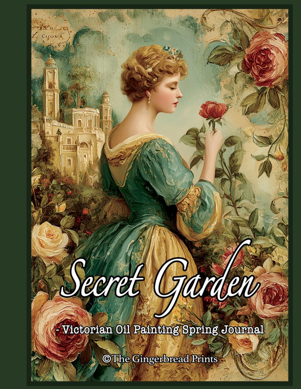 Libro: Secret Garden — a breathtaking Victorian Oil Painting Spring Journal Great for junk journal, scrapbooking, paper craft, card making