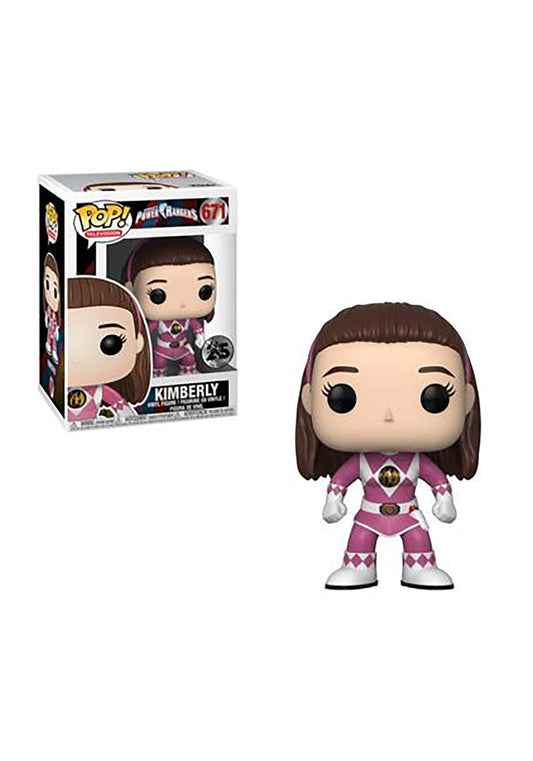 Funko Pop Television: Power Rangers - Pink Ranger (No Helmet) Collectible Figura, Multicolor