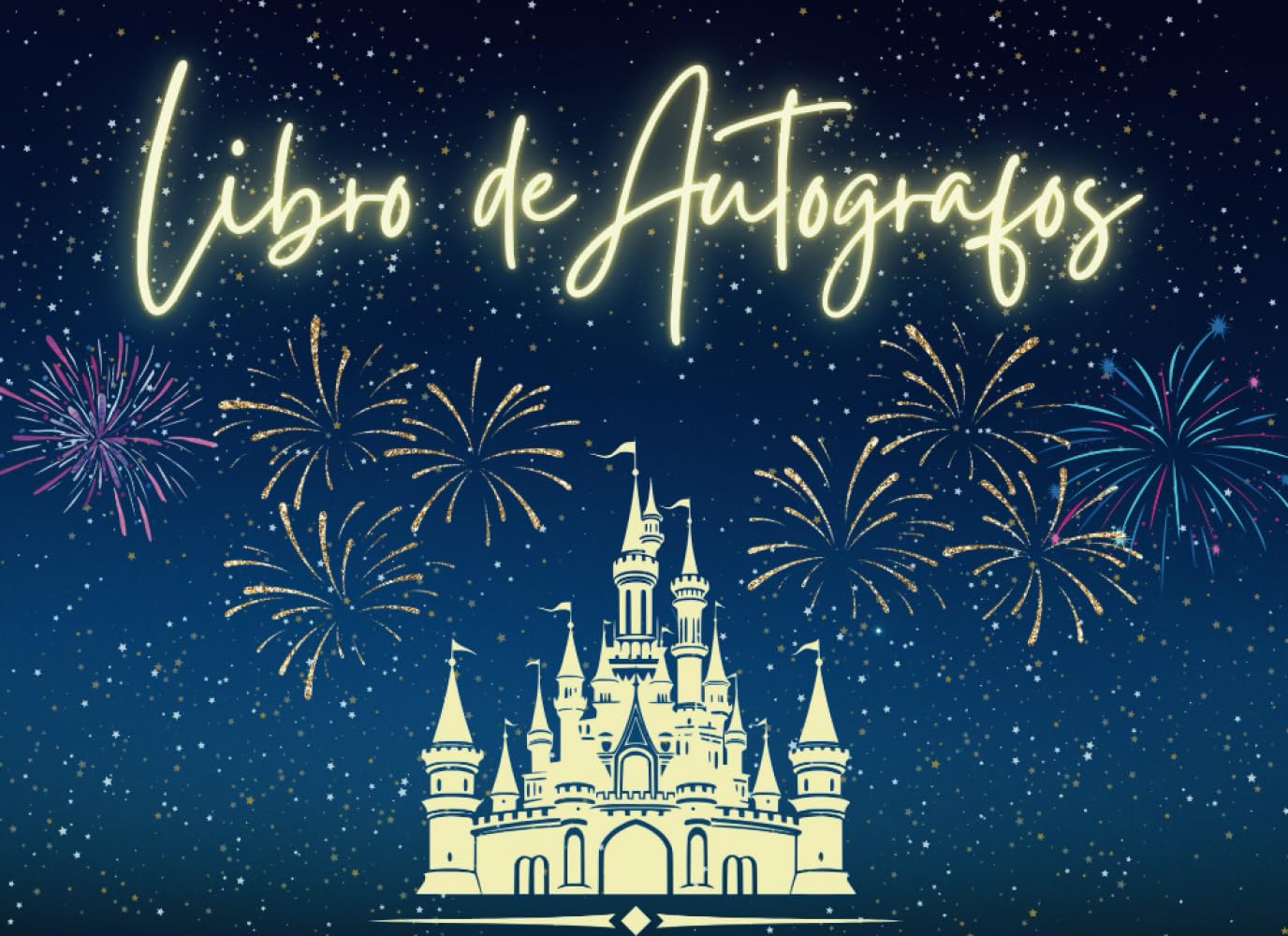 Libro de Autógrafos: Un álbum divertido para niños: recoger firmas de los personajes en tu parque temático favorito