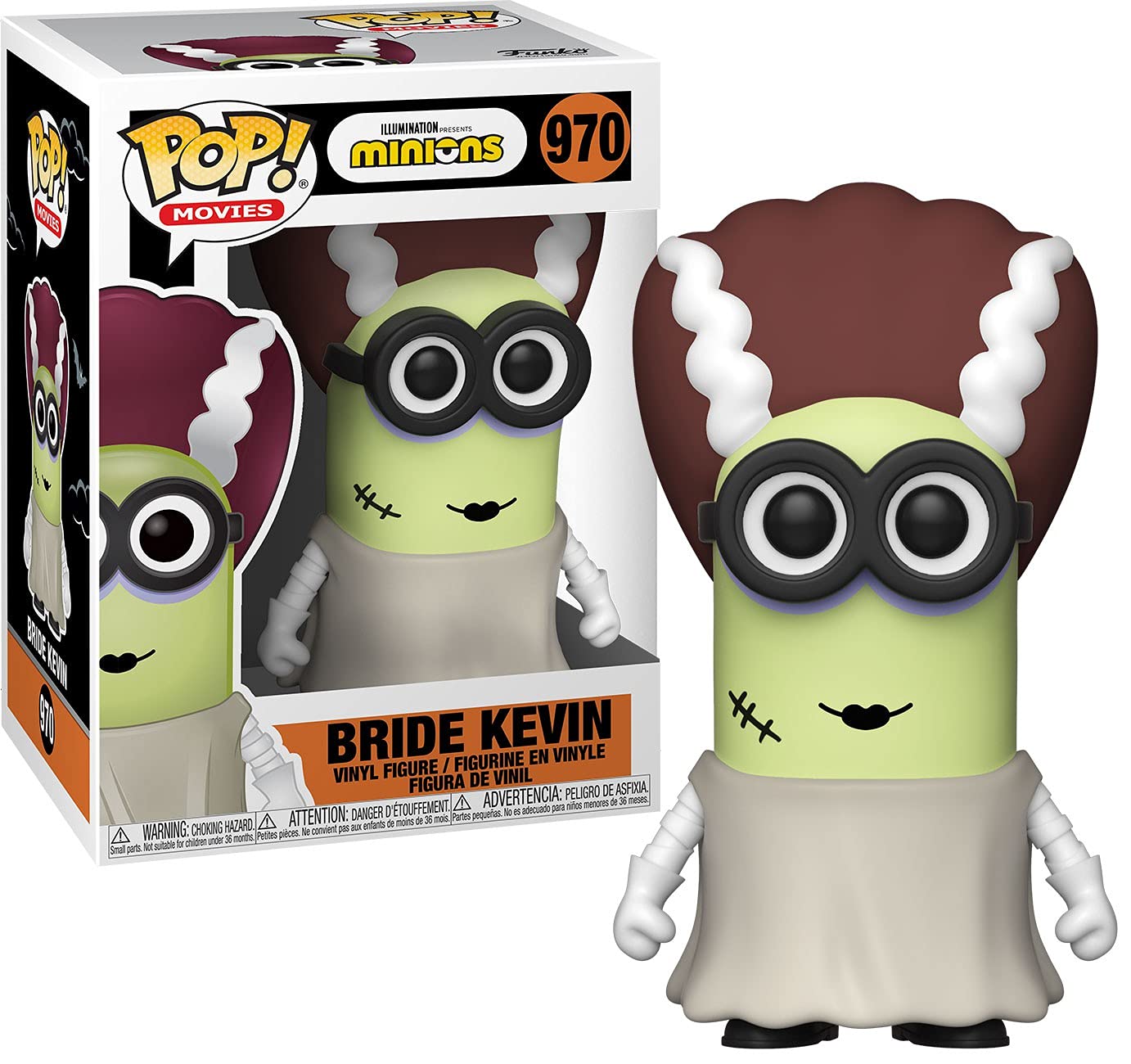 Funko Pop! Películas: Minions - Bride Kevin, Multicolor, 3.75 Pulgadas (49791)